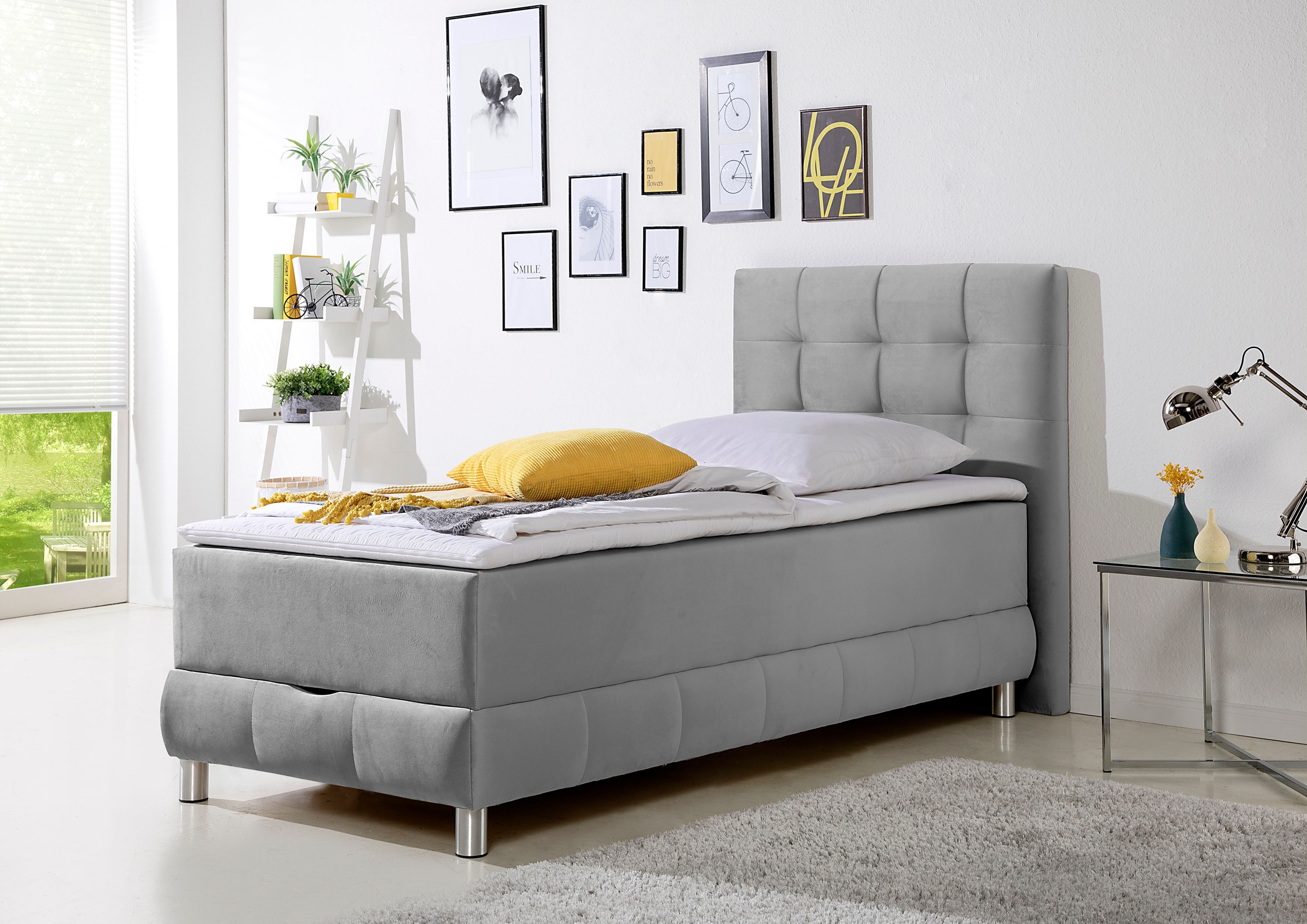 Home affaire Boxbett "Vaasa" inkl. Bettkasten & Topper, XXL-Ausführung, Überlänge 220 cm