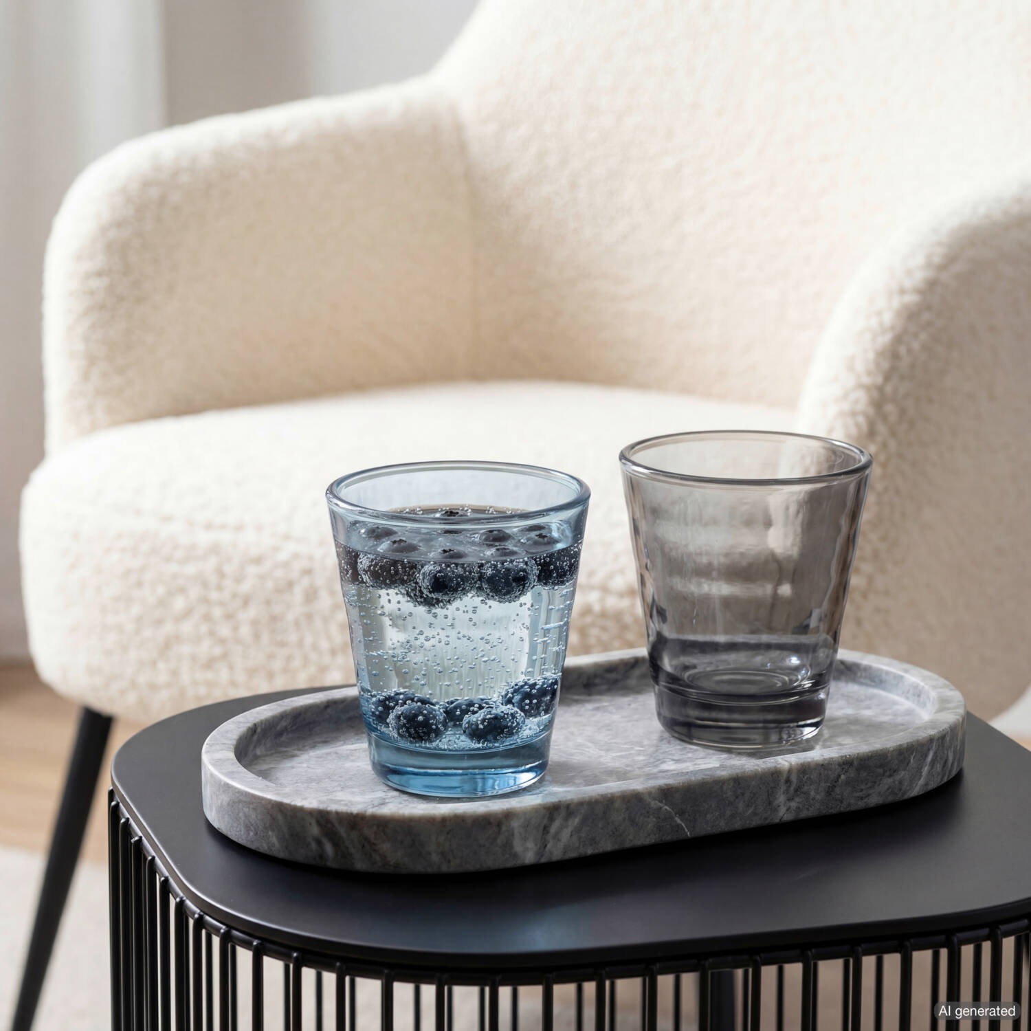 LEONARDO Gläser-Set »Trinkgläser VERSO, 6er-Set, 210 ml« das wellenartige Relief verleiht eine dreidimensionale Optik