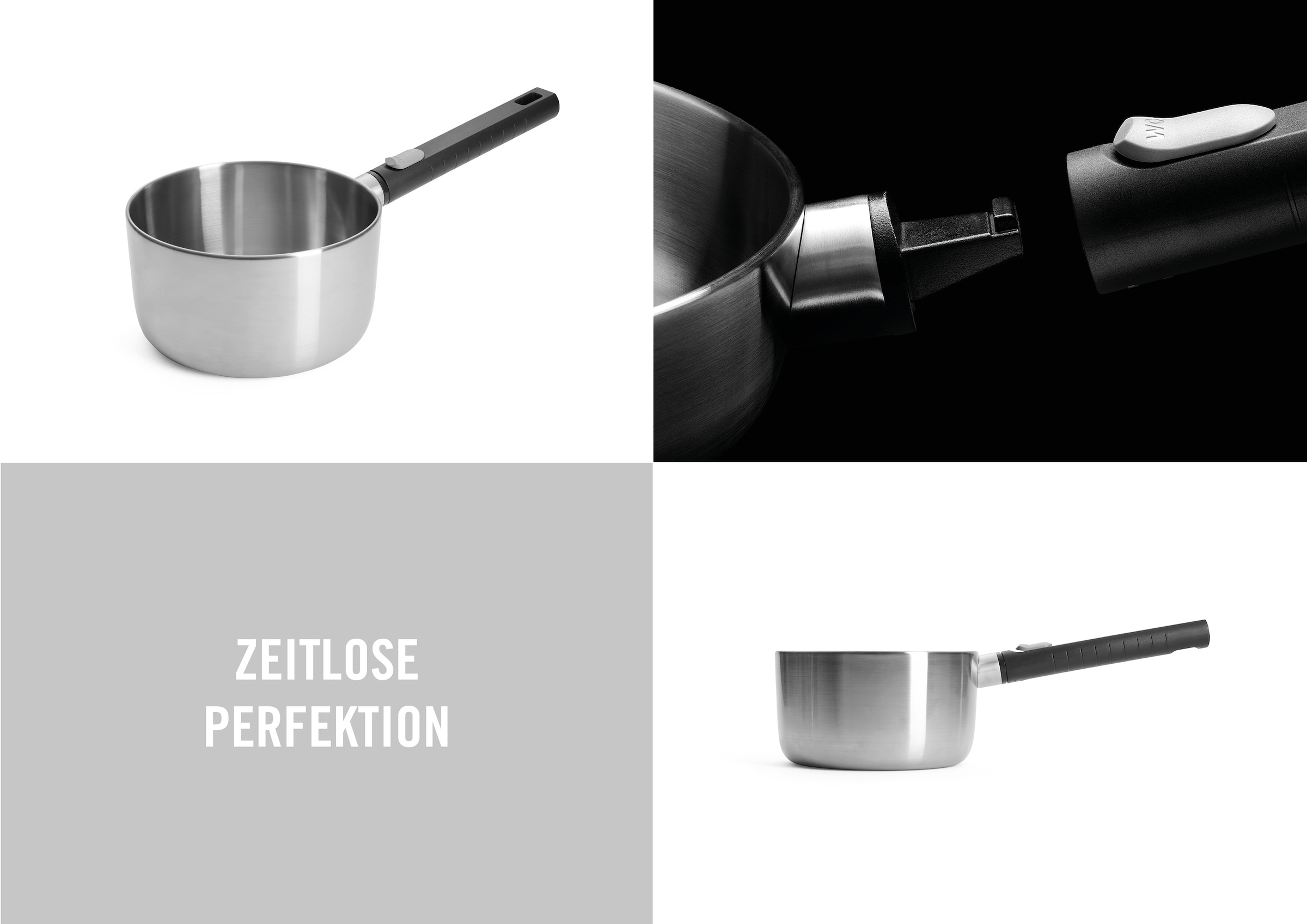 WOLL Milchtopf »Logic Steel«, Edelstahl 18/10, (1 tlg.), 5-Schicht-Aufbau