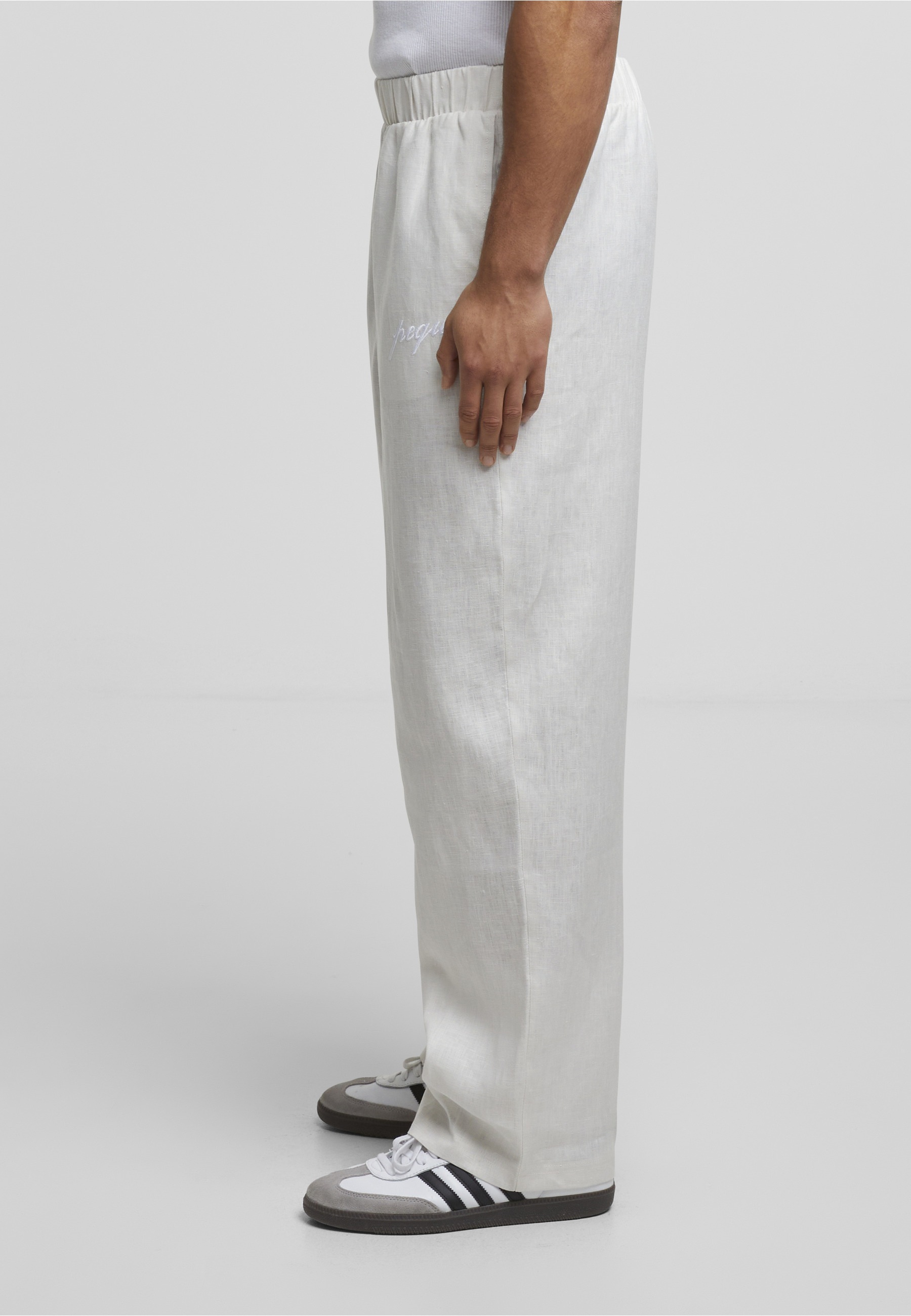 PEQUS Stoffhose »PEQUS PEQUS Logo Linen Pants«