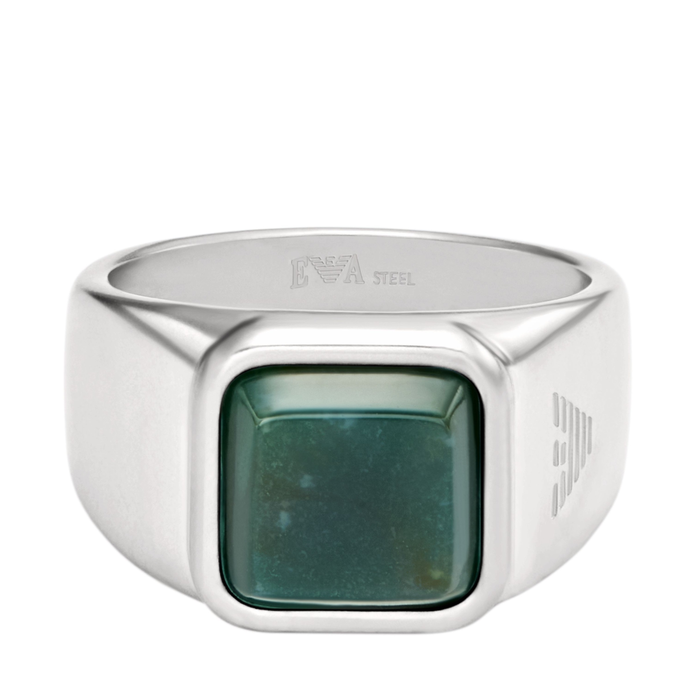 Emporio Armani Fingerring »Schmuck Geschenk Edelstahl« mit Achat oder Sodalith
