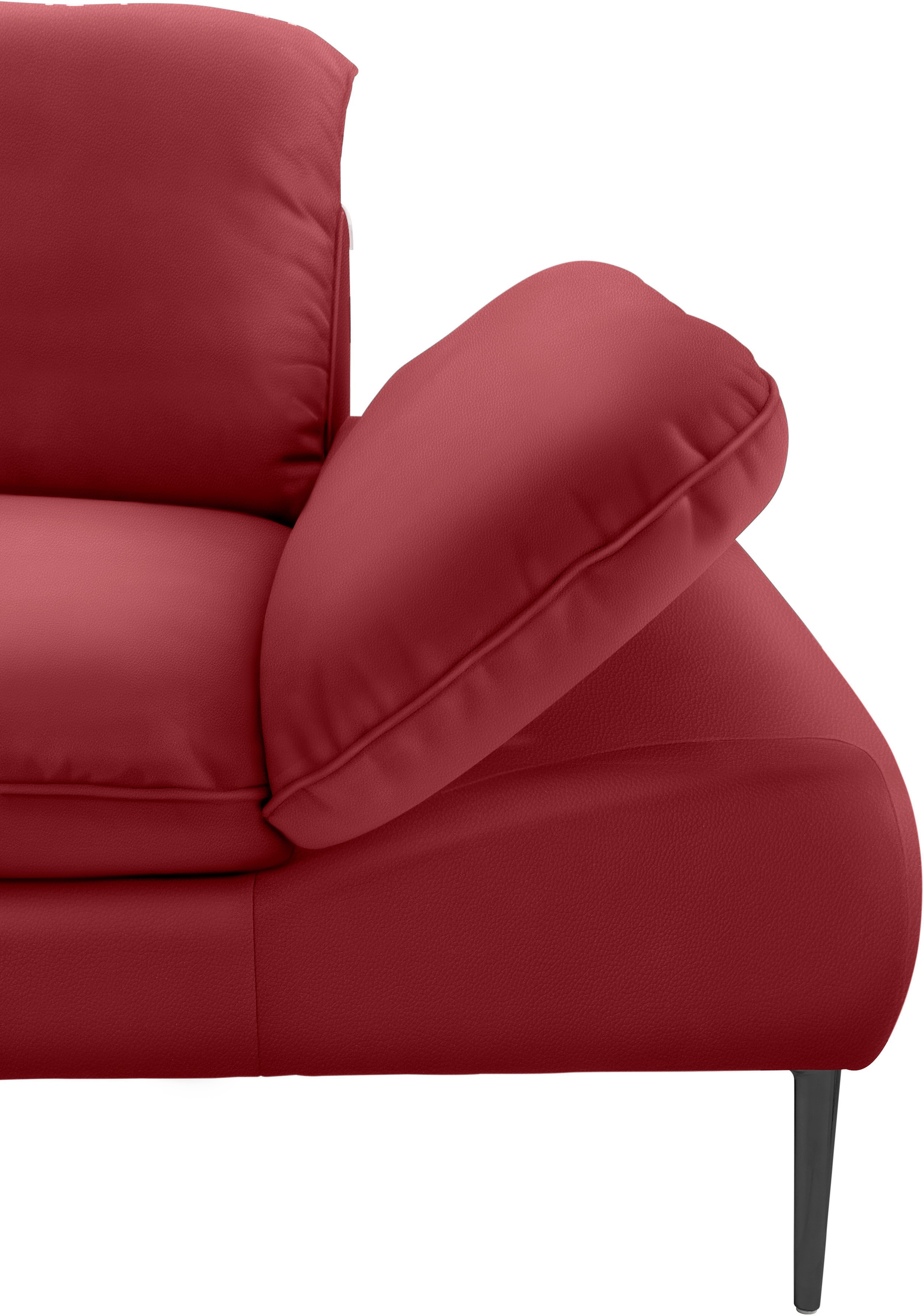 W.SCHILLIG Ecksofa »enjoy&MORE, Designsofa, bequem, zeitlos und elegant, L-Form«, Sitztiefenverstellung, Füße schwarz pulverbeschichtet, Breite 340 cm