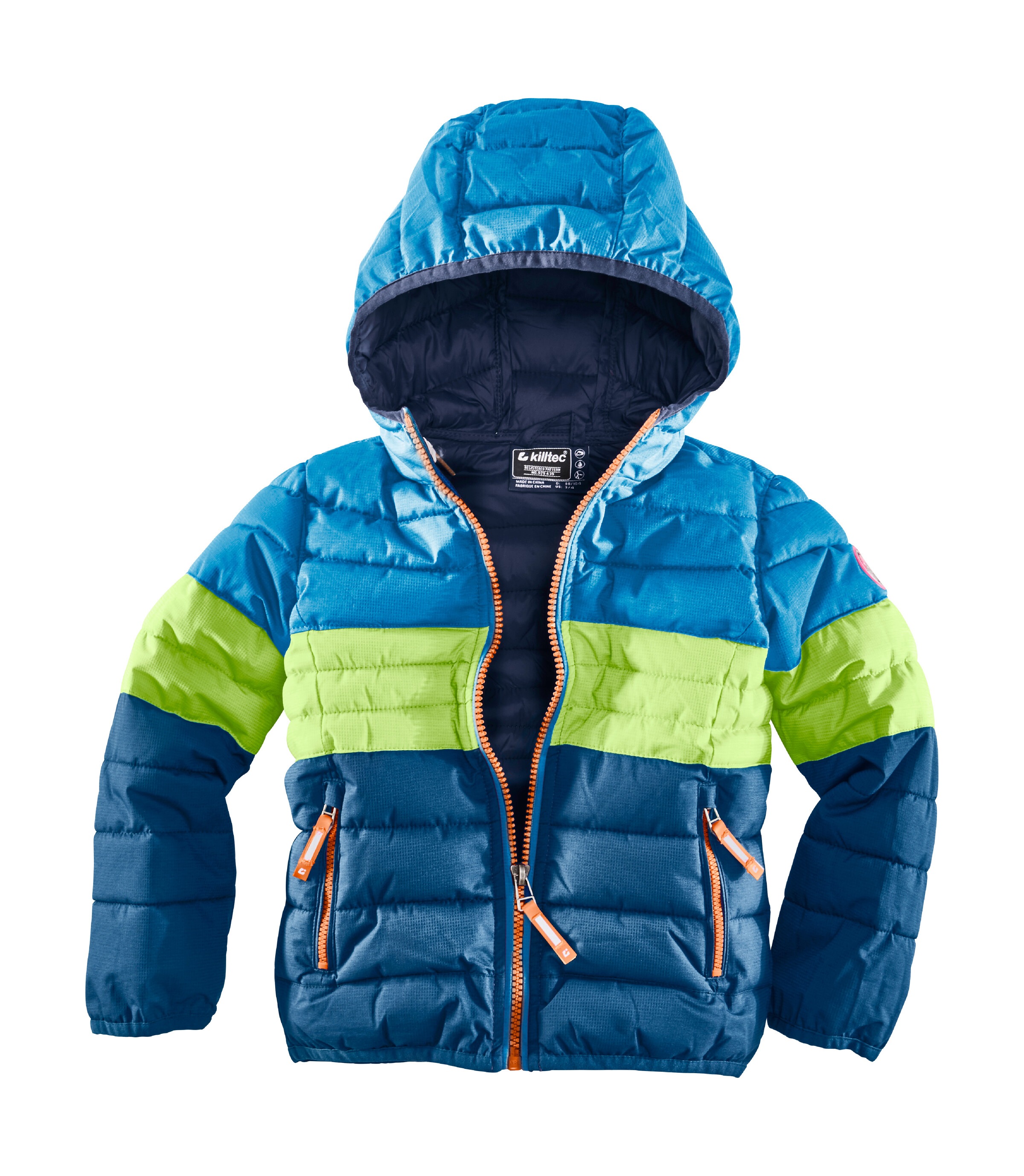 Killtec Steppjacke »Hipsy Mini«, Wasser- und windabweisende Steppjacke im Colourblock-Design