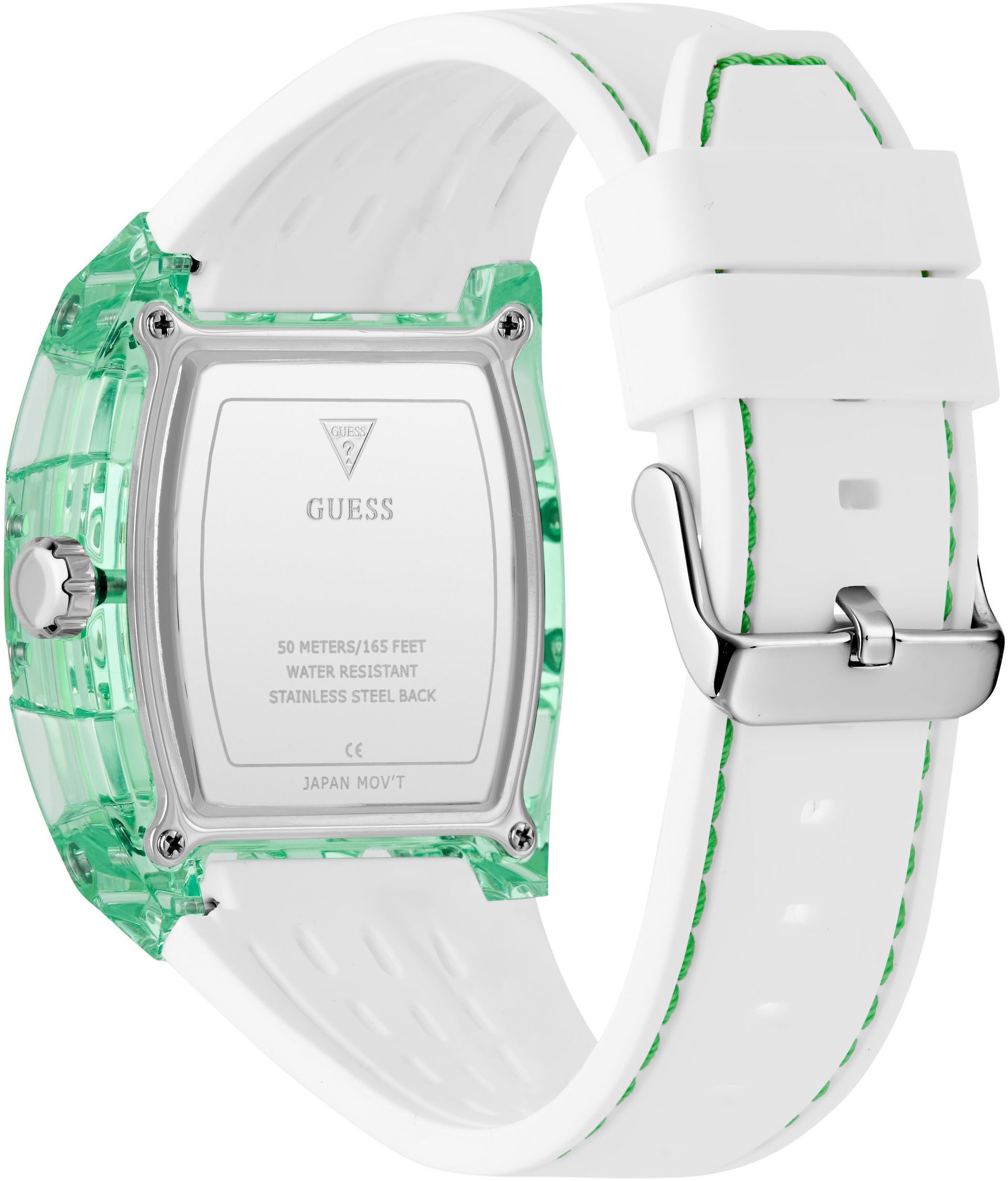 Guess Multifunktionsuhr »PHOENIX«, Armbanduhr, Quarzuhr, Herrenuhr, Silikonarmband