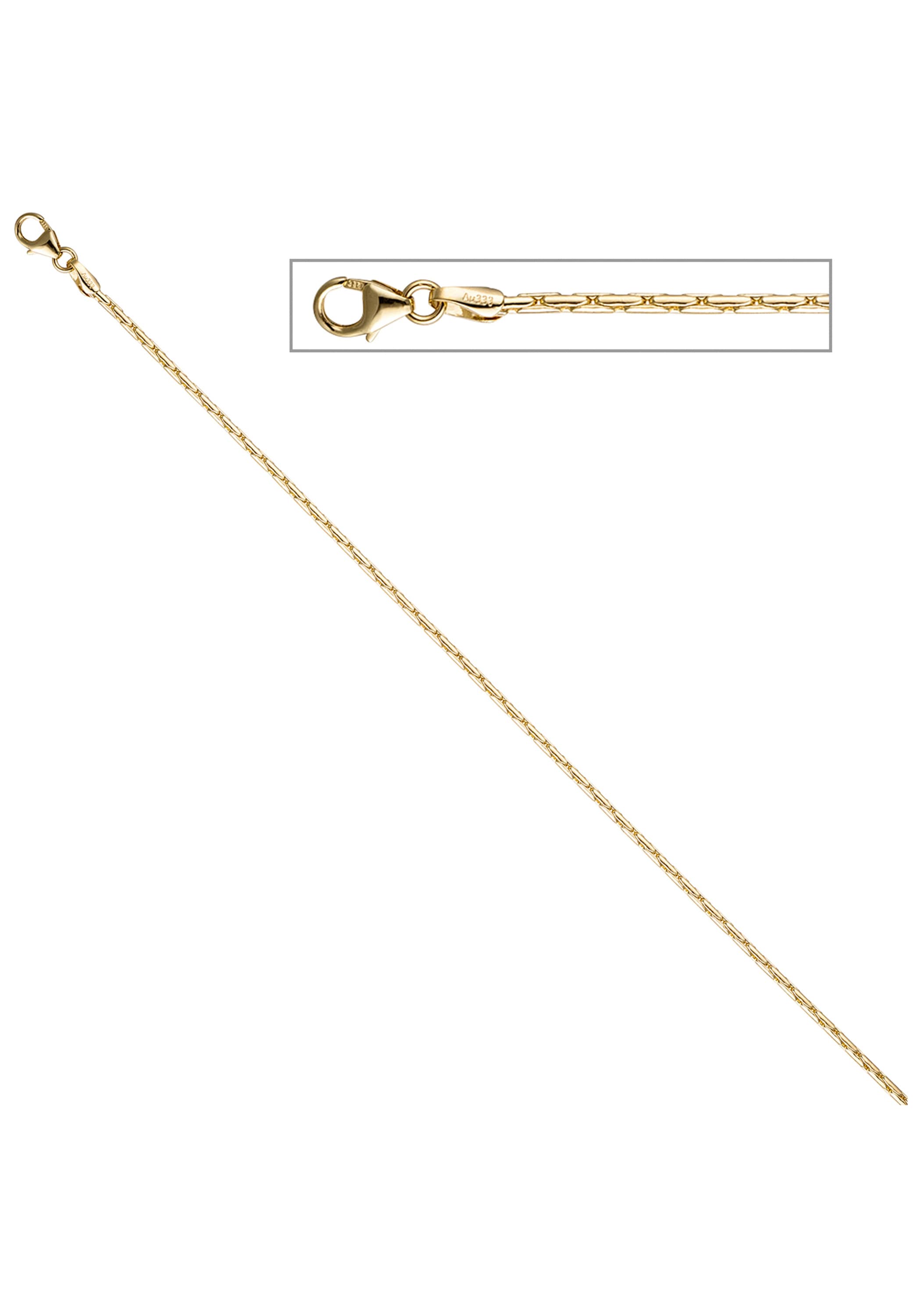 JOBO Goldkette »Kobrakette oval 1,7 mm« 8 Karat 333 Gold 50 cm