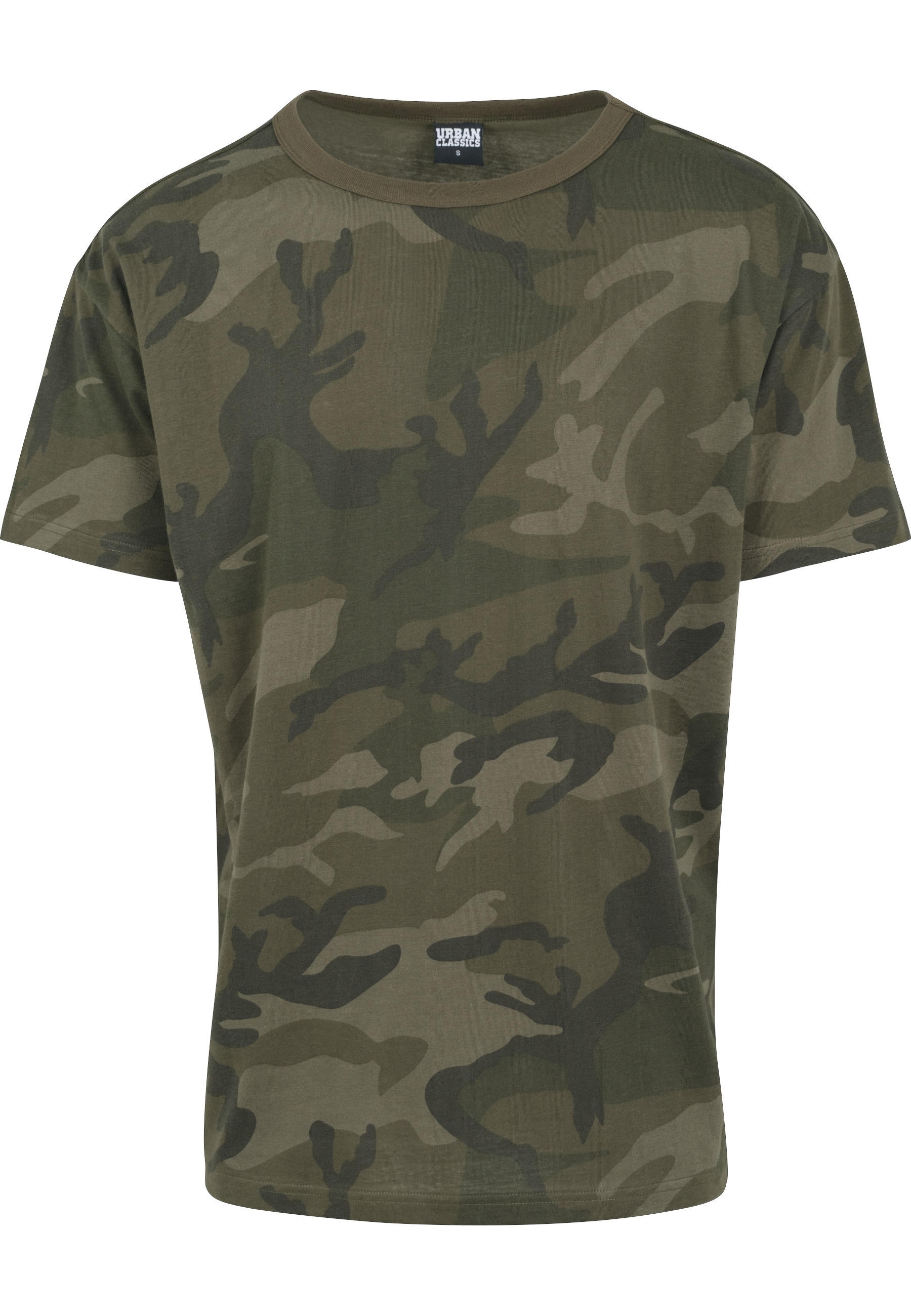 URBAN CLASSICS Kurzarmshirt "Urban Classics Herren Camo Oversized Tee" 1 Stk.