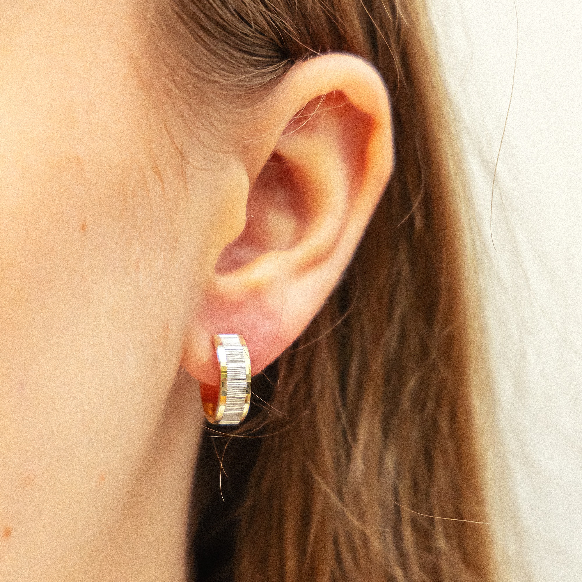 Fascination by Ellen K. Creole Earrings Multicolor Gold 3