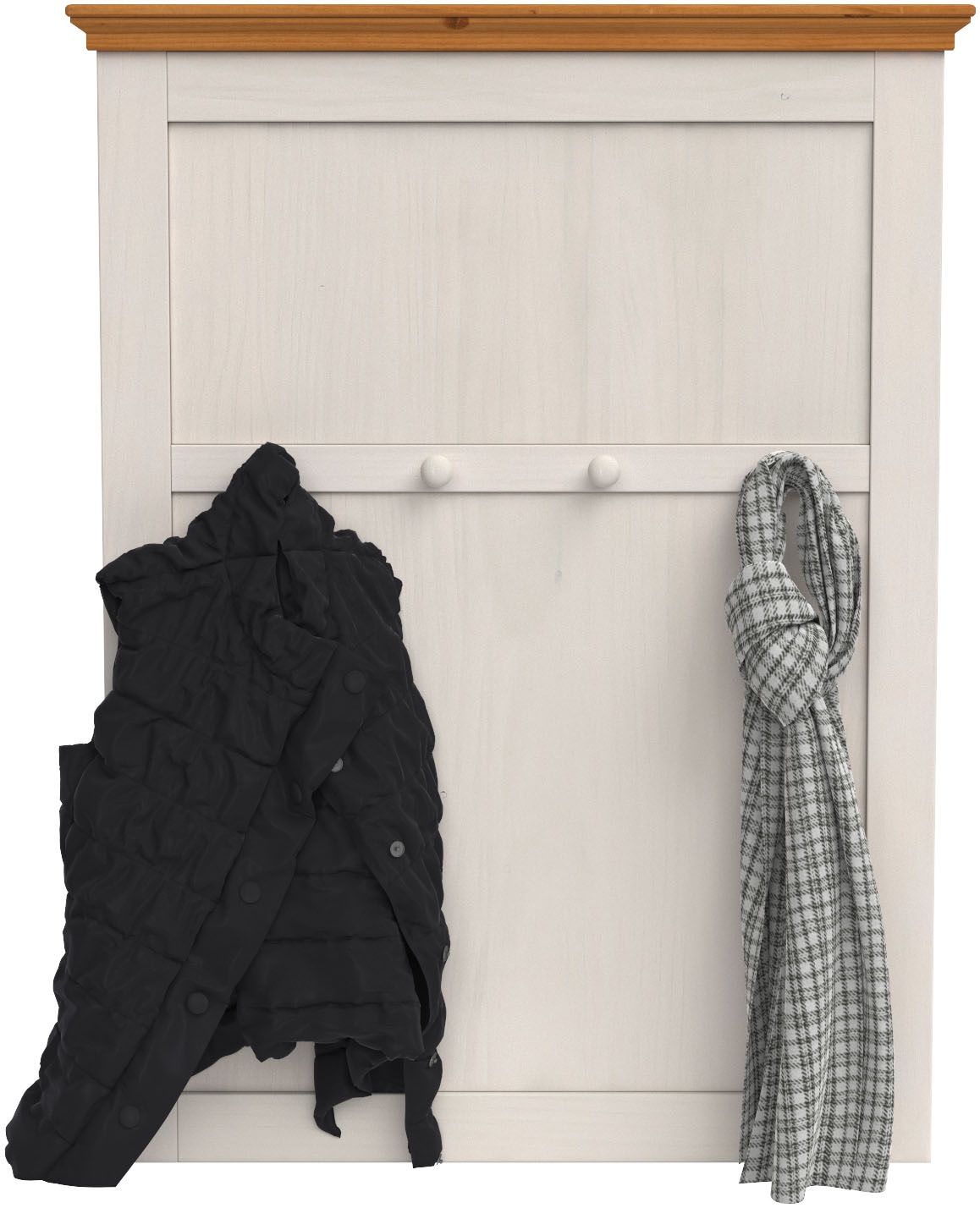 Home affaire Garderobenpaneel »Selma«, aus massivem Kiefernholz, Höhe 105 cm, Breite 80 cm