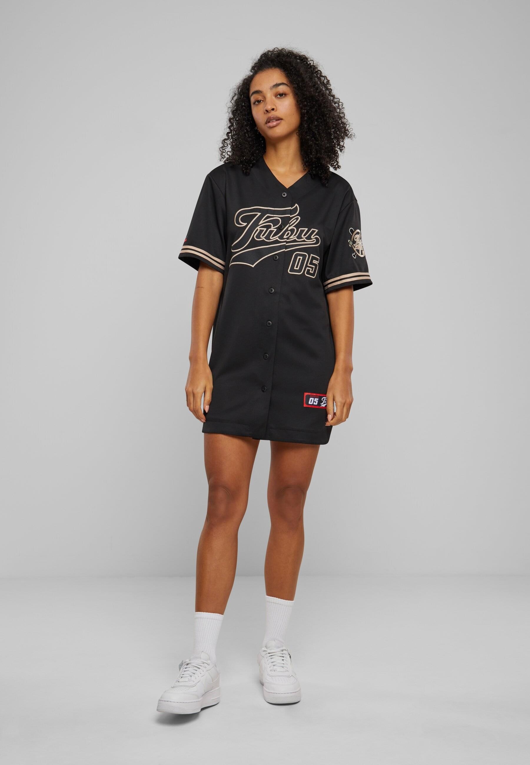 Fubu Shirtkleid »Fubu Damen FW231-007-1 FUBU Varsity Baseball Dress«, (1 tlg.)