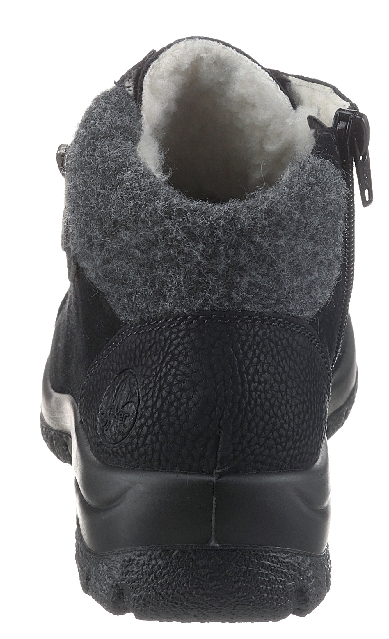 Rieker Winterboots, Outdoorboots, Winterstiefelette mit Filz-Schaftabschluss, Rieker TEX