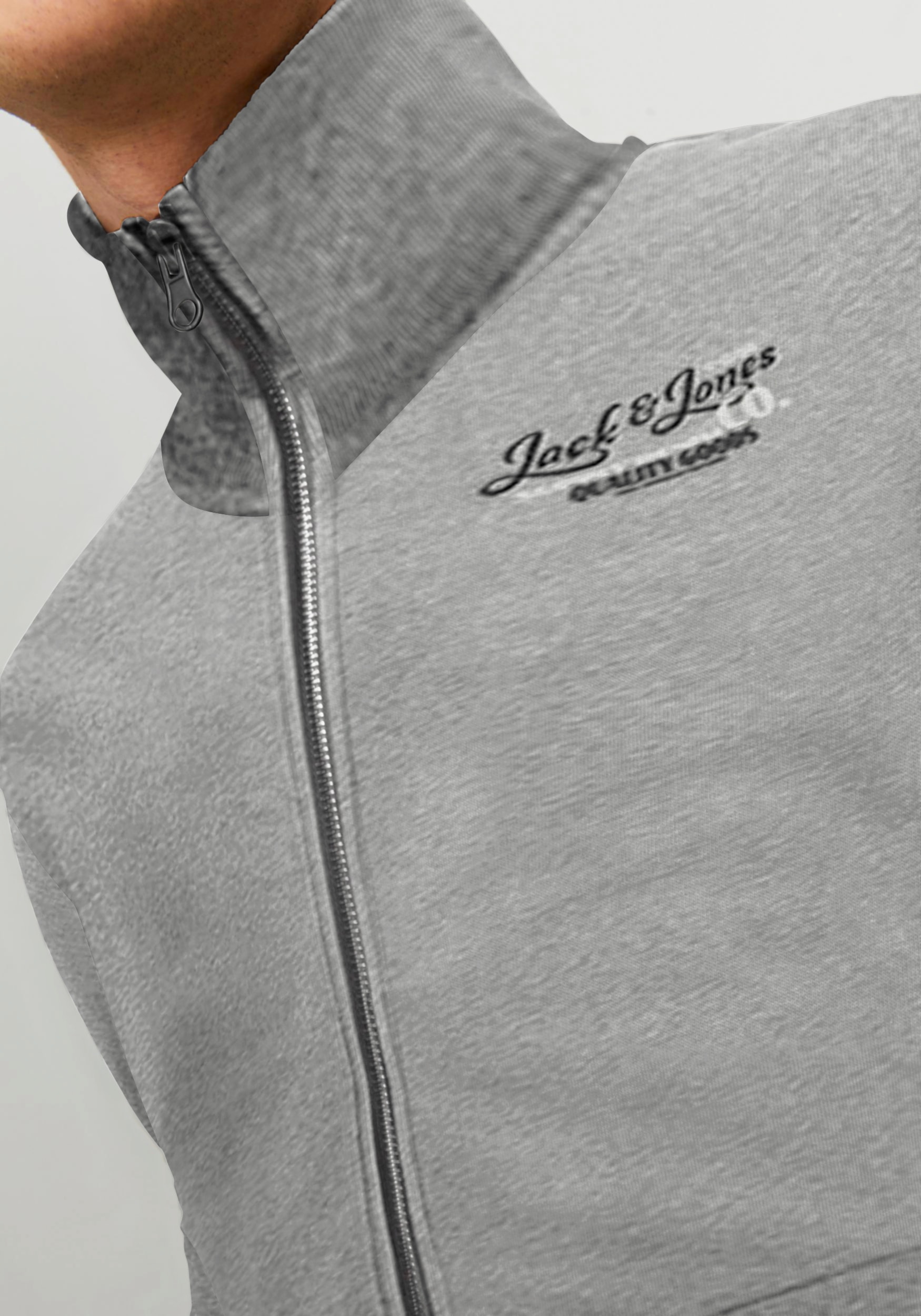 Jack & Jones Sweatjacke "JJ JJANDY SWEAT ZIP HIGH NECK" günstig online kaufen