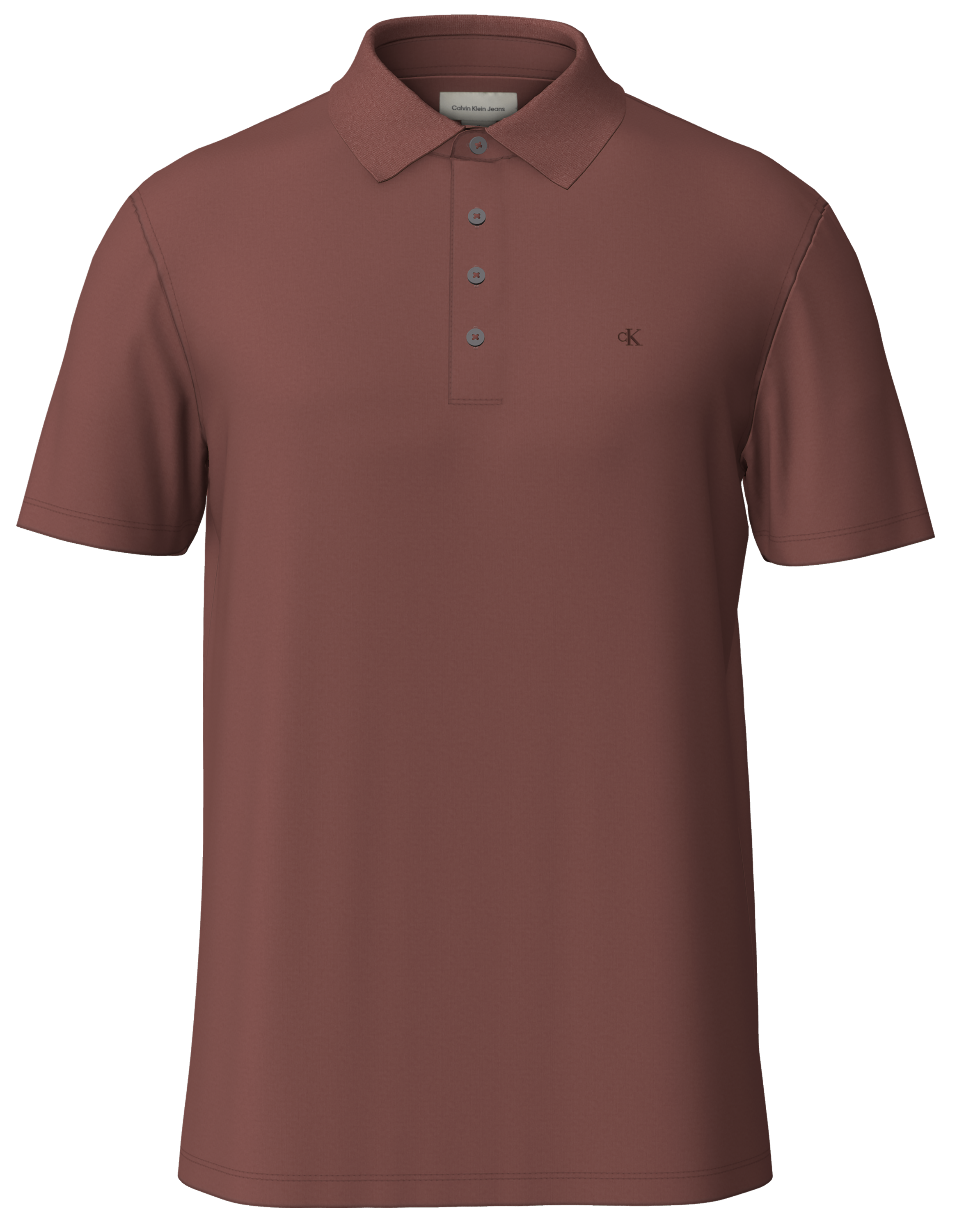 Calvin Klein Poloshirt »SS SUPIMA CHEST EMB POLO«, Mit Rundhalsausschnitt