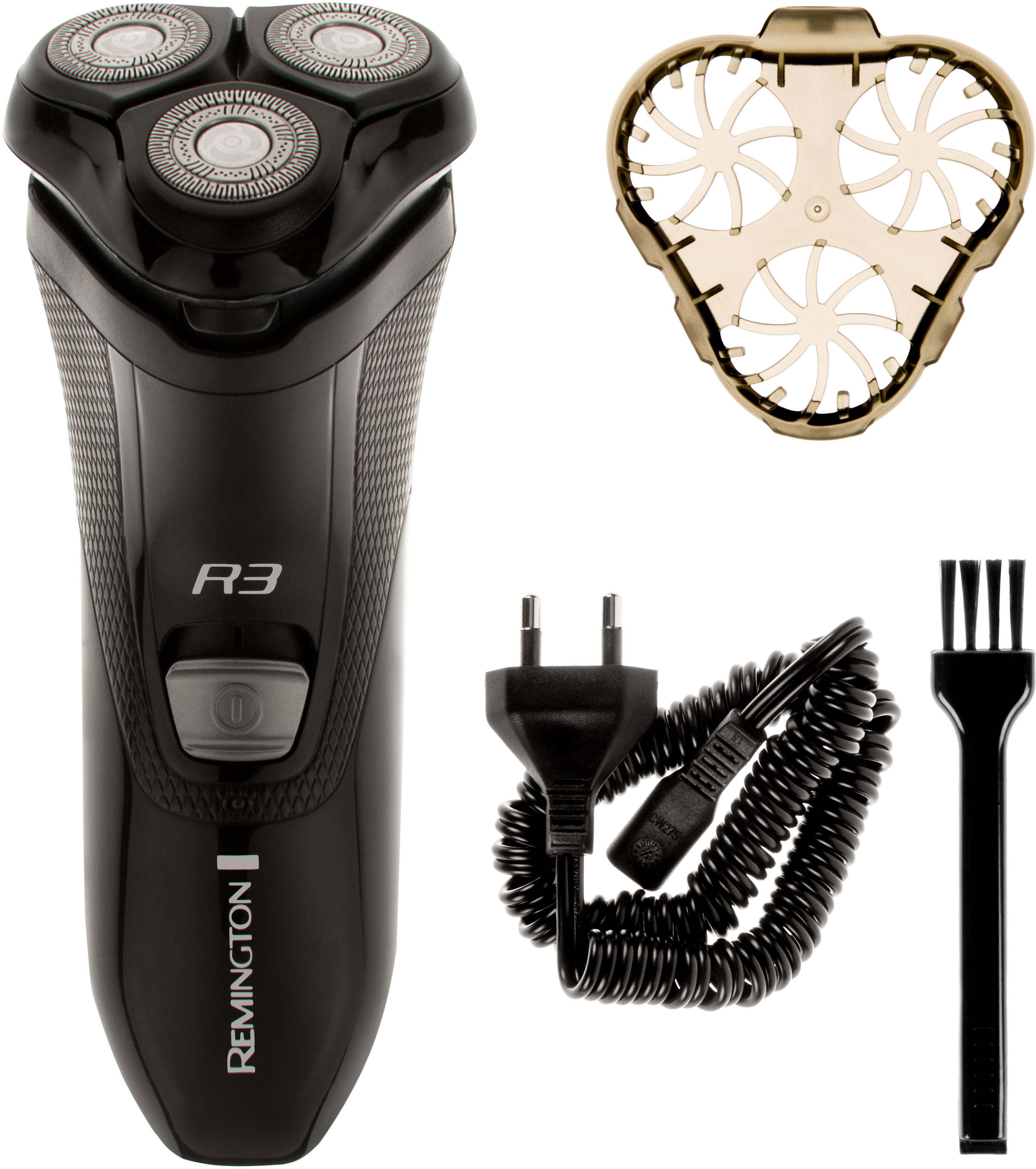 Remington Elektrorasierer "R3002 R3 Style Series" 1 Stk. Aufsätze integrierter Präzisionstrimmer 3-Tage-Bart-Aufsatz, netzbetrieben, Dual-Track-Schneidesystem