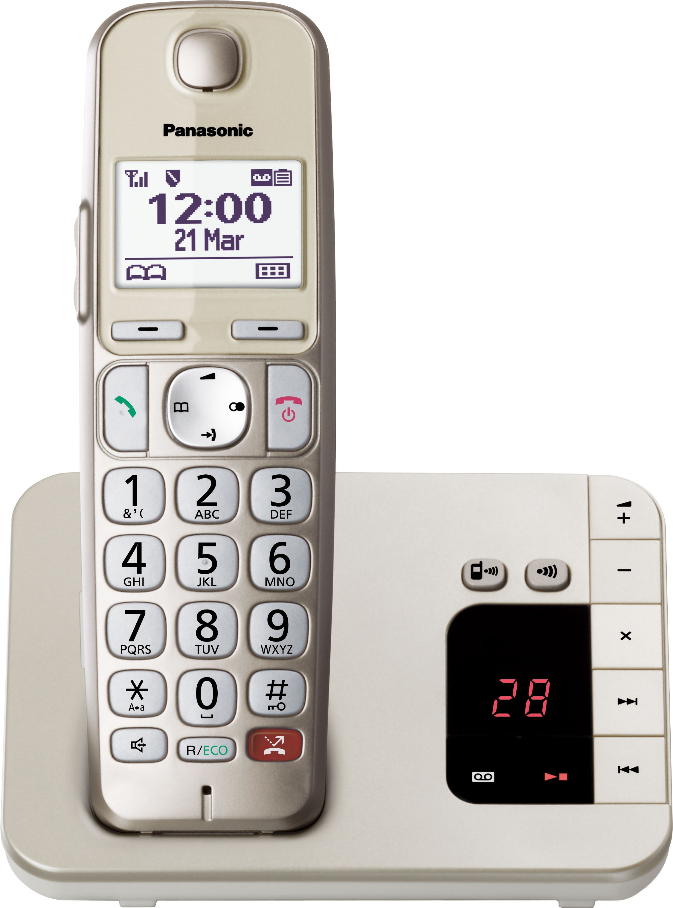 Panasonic DECT-Telefon »KX-TG260GN« (Mobilteile:...
