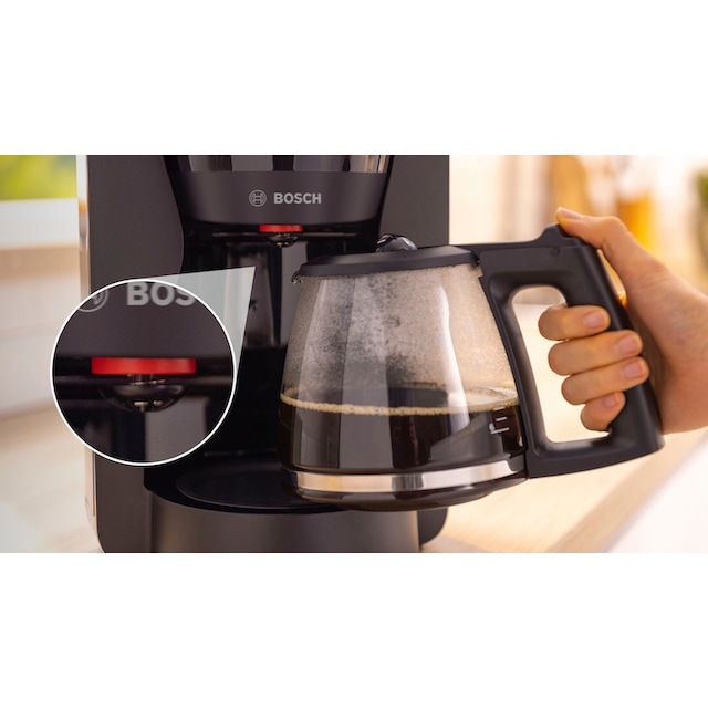 BOSCH Filterkaffeemaschine »MyMoment TKA3M133«, 1,25 l Kaffeekanne,  Papierfilter, 1x4, 60min Warmhaltefunktion, Aroma intense,  Entkalkungsprogramm, 1200 W | BAUR