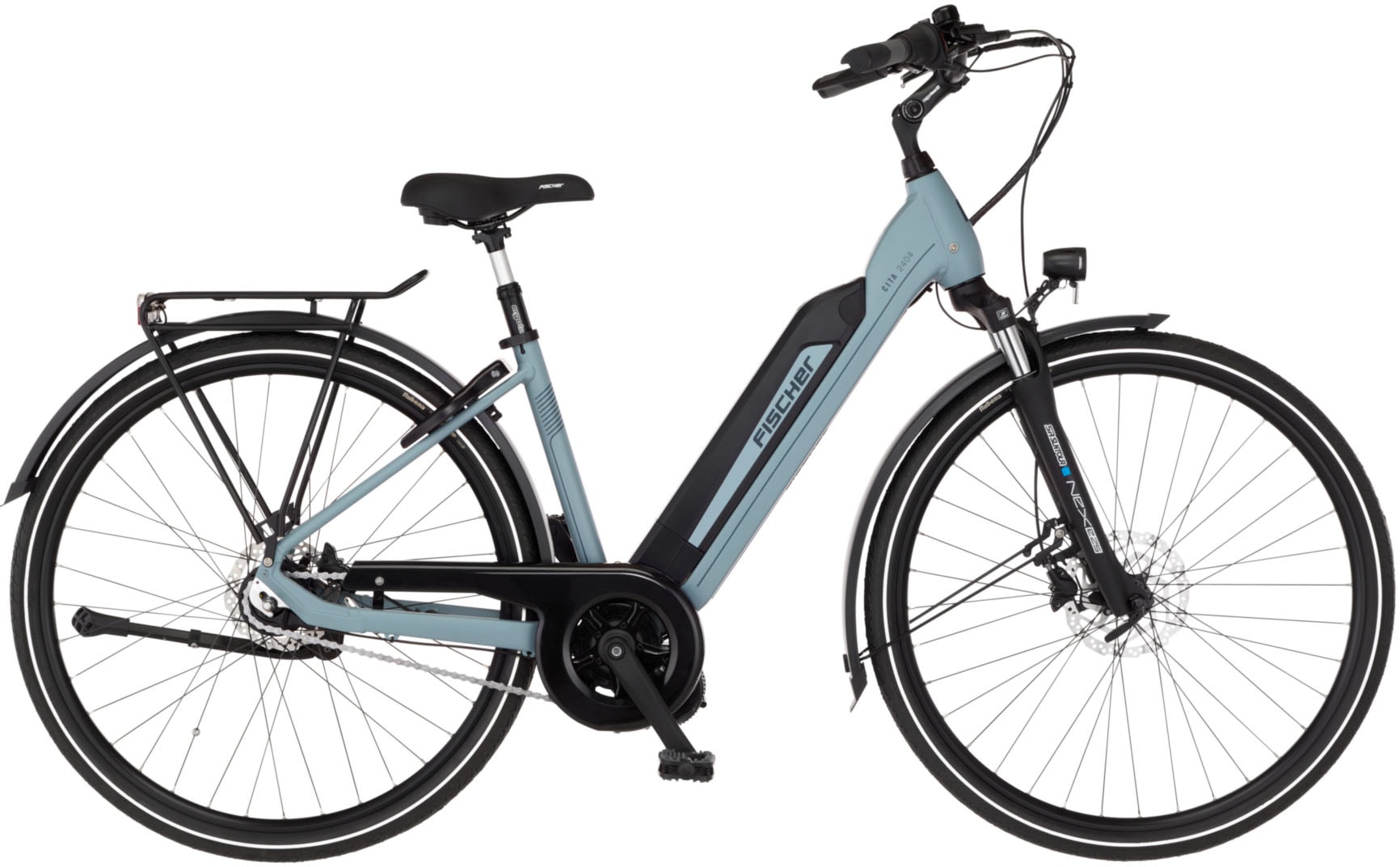 FISCHER FAHRRAD E-Bike "CITA 2404 688 43", 43cm, 28 Zoll (71,12cm), blau, Elektrofahrräder