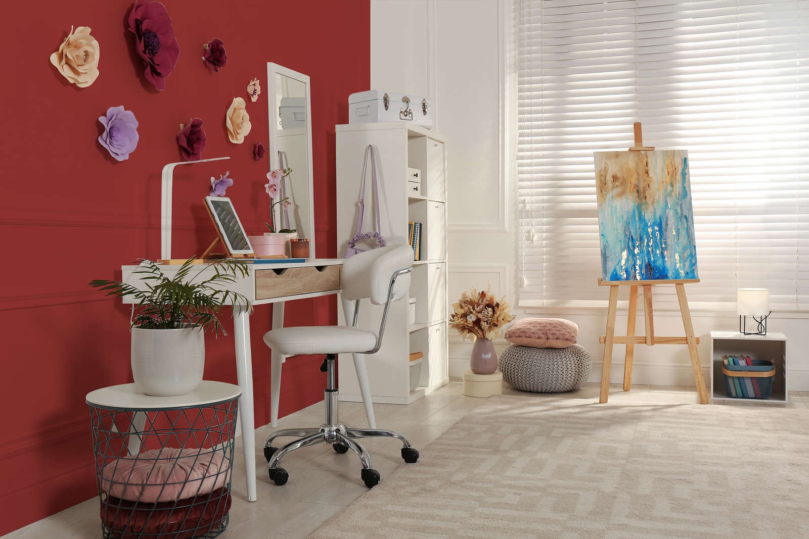 A.S. Création Wandfarbe »Premium Innenwandfarbe PURO Tuchmatt varied red« ideal für Wohnzimmer, Schlafzimmer, Flur und Küche, Farbwelt Rot