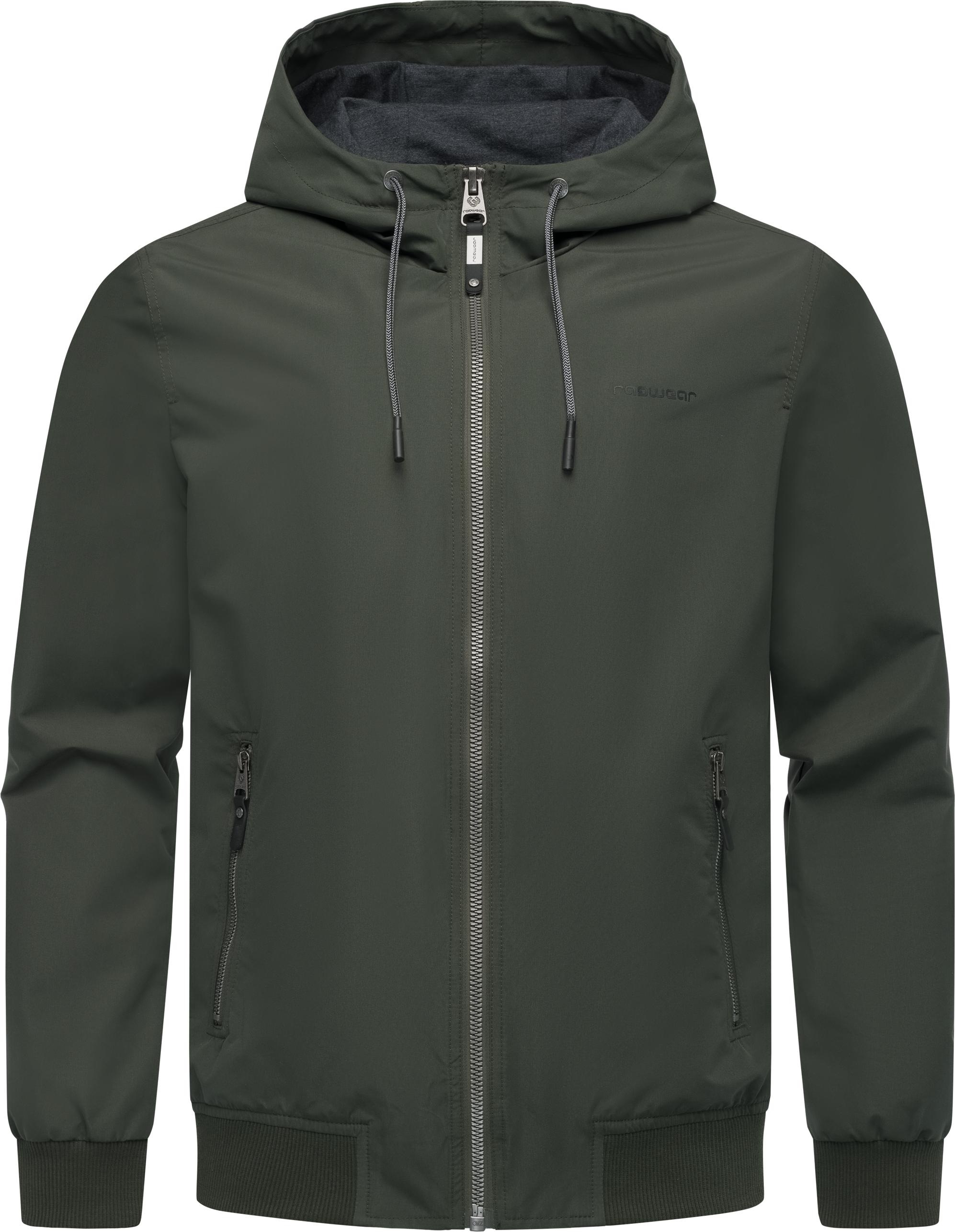 Ragwear Outdoorjacke "Perci" mit Kapuze Stylische Herren Übergangsjacke mit großer Kapuze