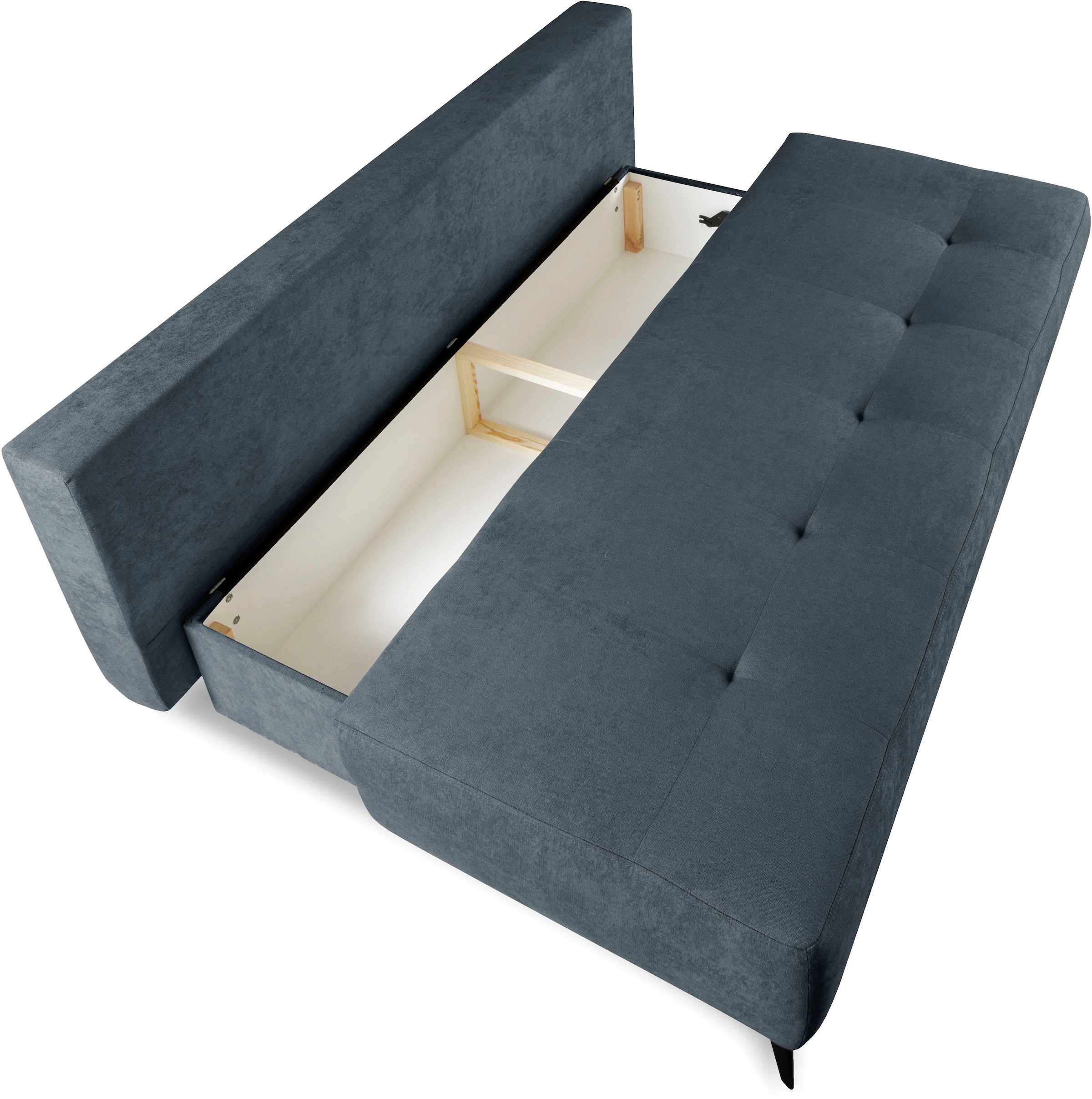 WERK2 Schlafsofa »Oakland«, 2-Sitzer Sofa & Schlafcouch mit Bettkasten