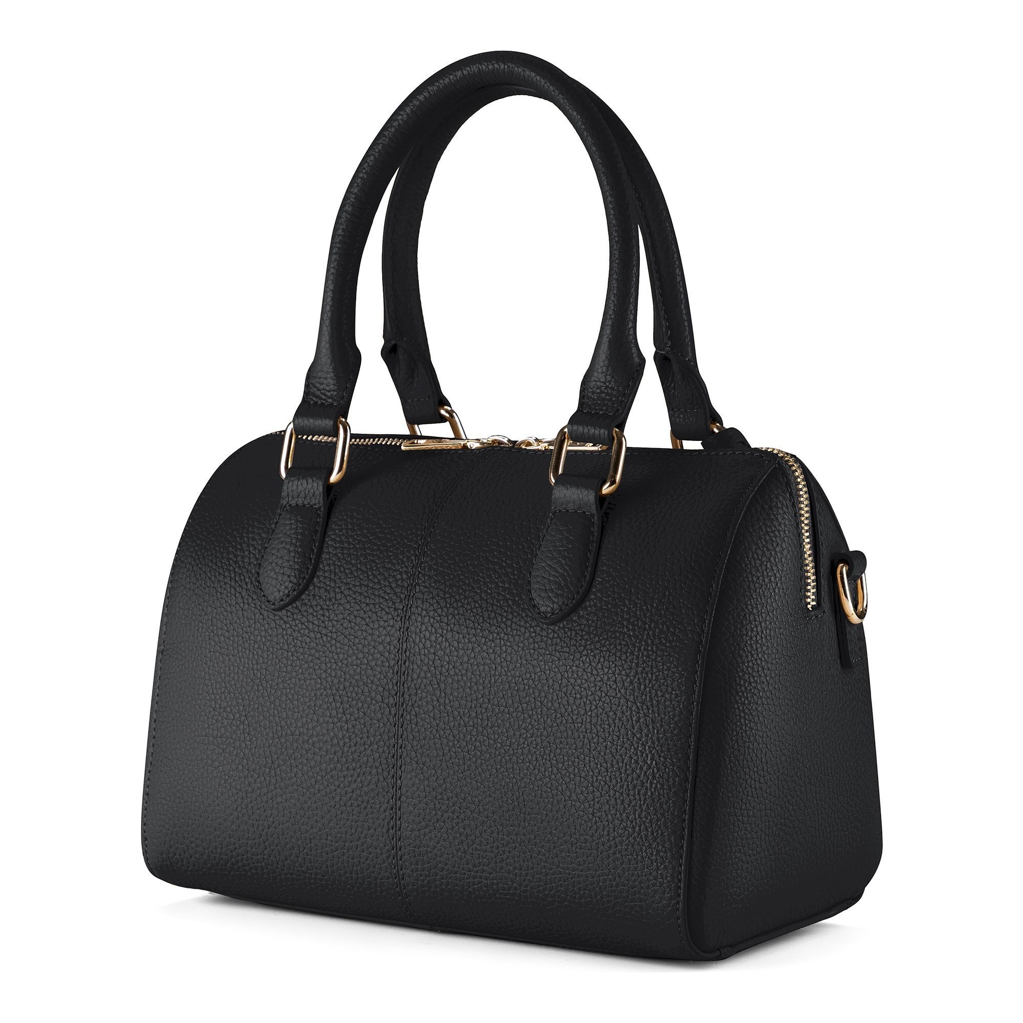 Lazarotti Henkeltasche »Bologna Leather Bowling-Bag Handtasche Crossbody Leder 26 cm«