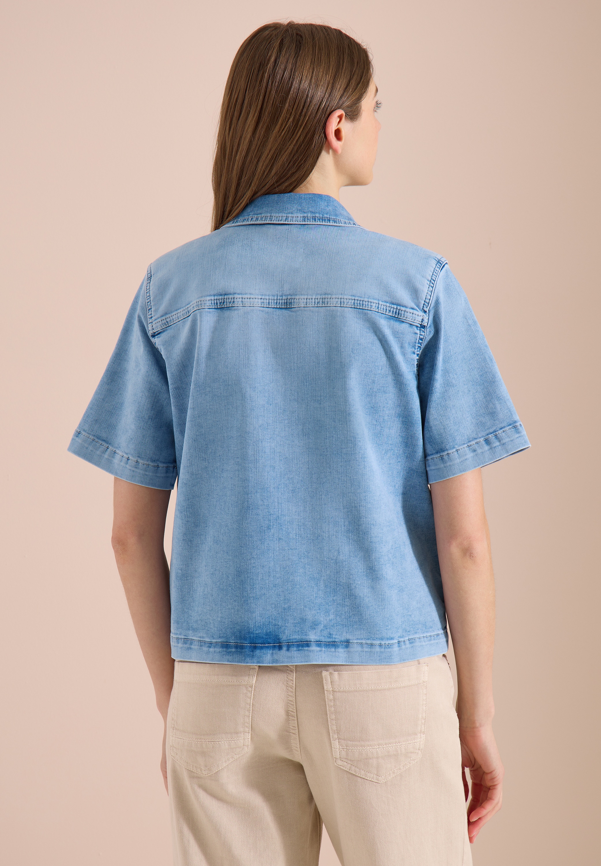 Cecil Jeansjacke ohne Kapuze in Denim-Optik