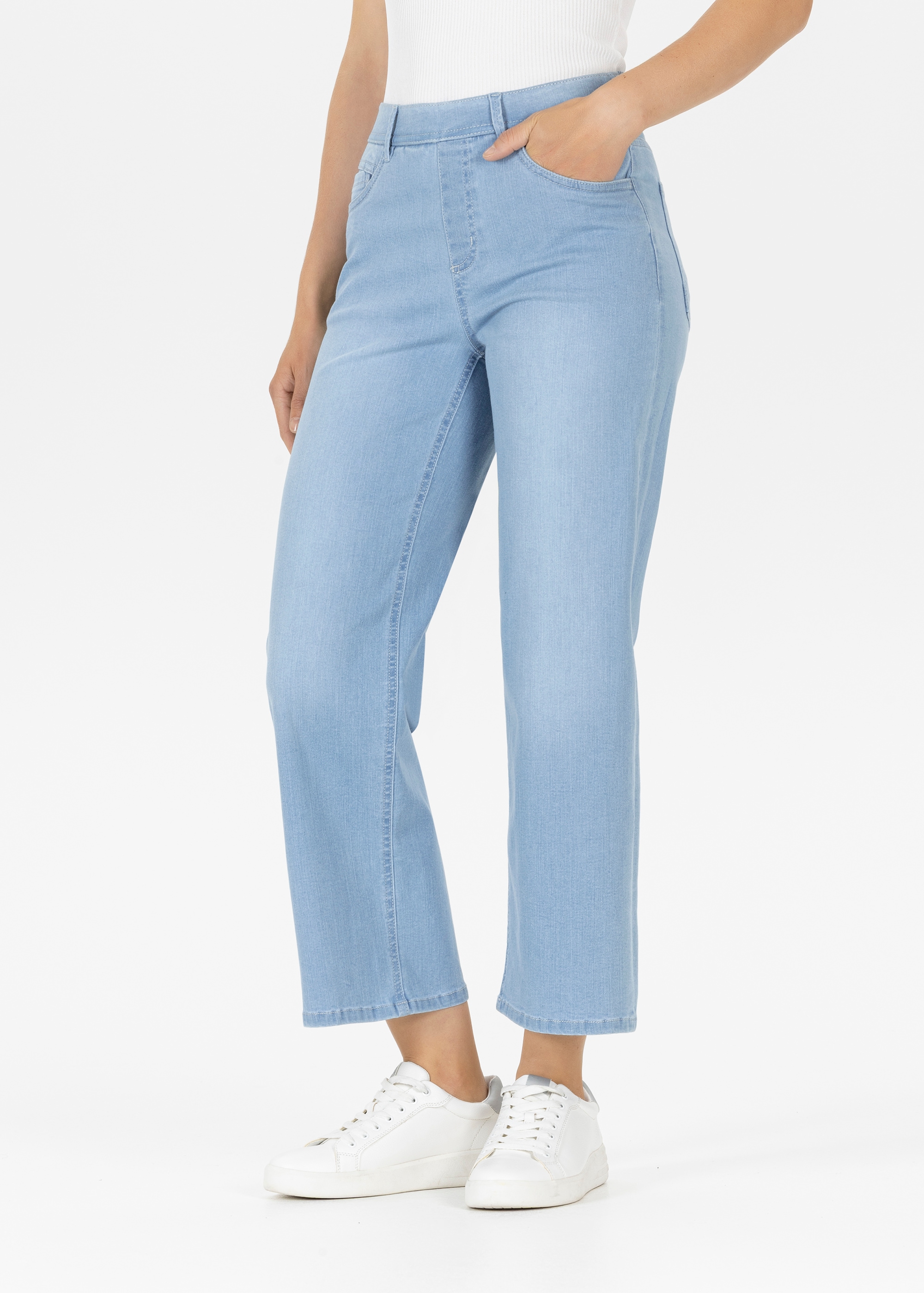 Stehmann 7/8-Jeans "Melli-Culotte-W" 7/8-Beine, mit Gummizug