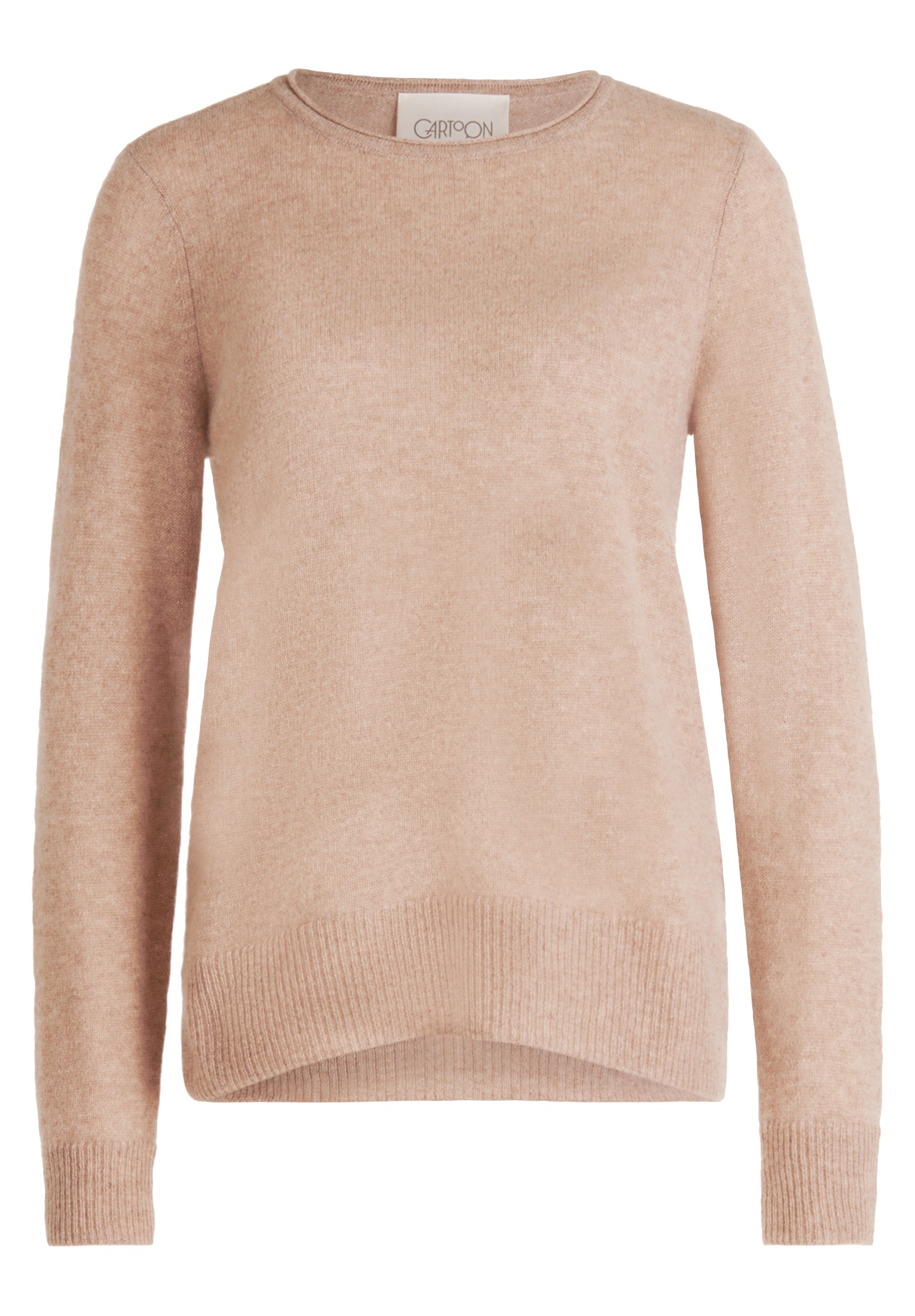 Cartoon Strickpullover "Damen mit Rundhalsausschnitt", 1 Stk. günstig online kaufen