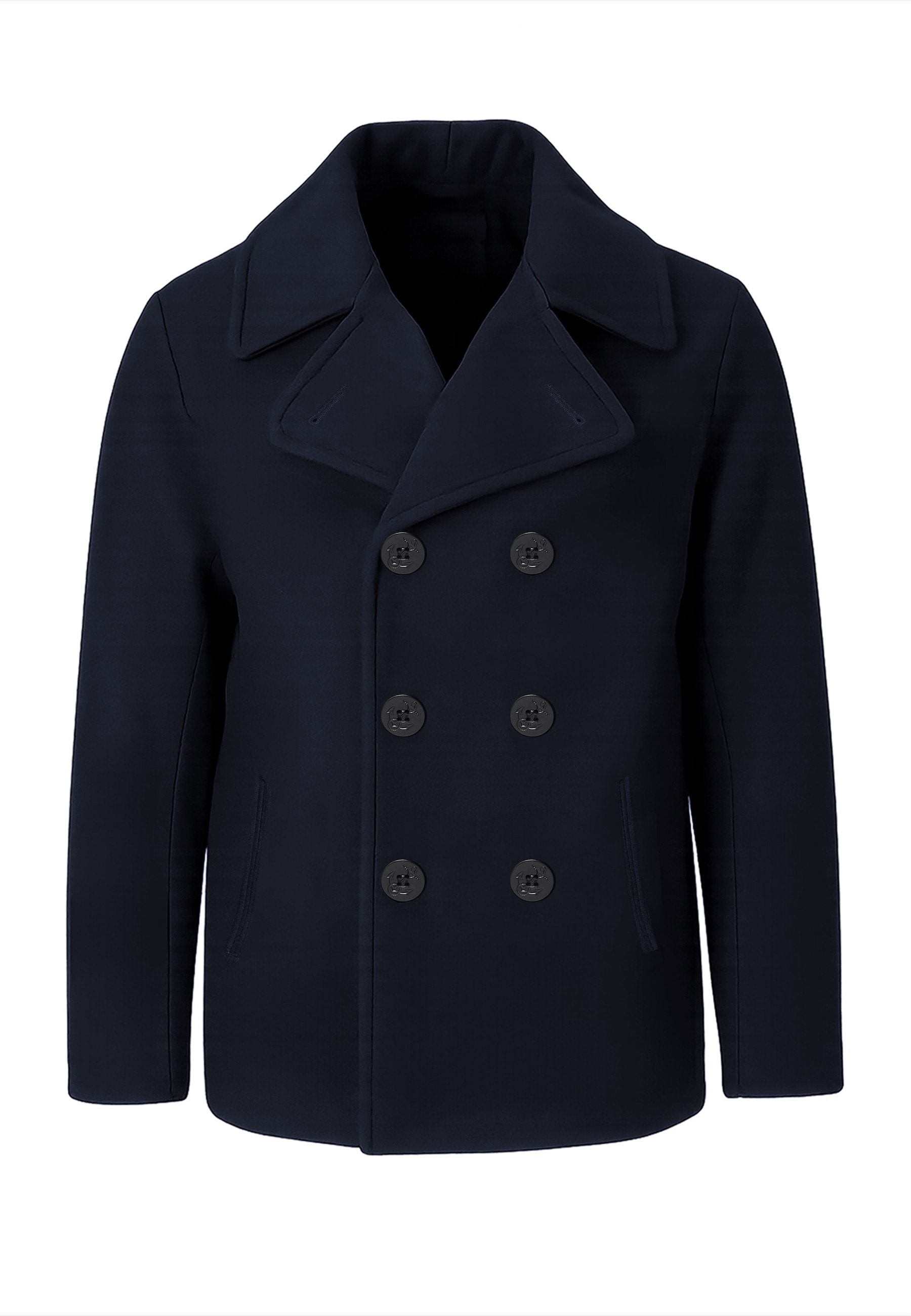 Brandit Winterjacke "Brandit Herren Pea Coat" 1 Stk. tlg. ohne Kapuze günstig online kaufen