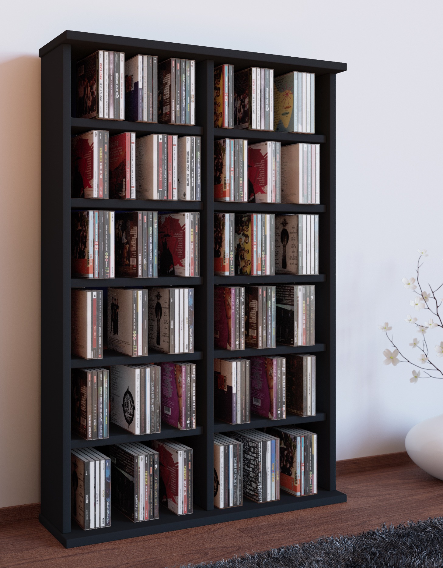 Thumbnail - VCM Media-Regal "Holz CD DVD Stand Regal Schrank Ständer Ronul" 1 Stk. tlg.