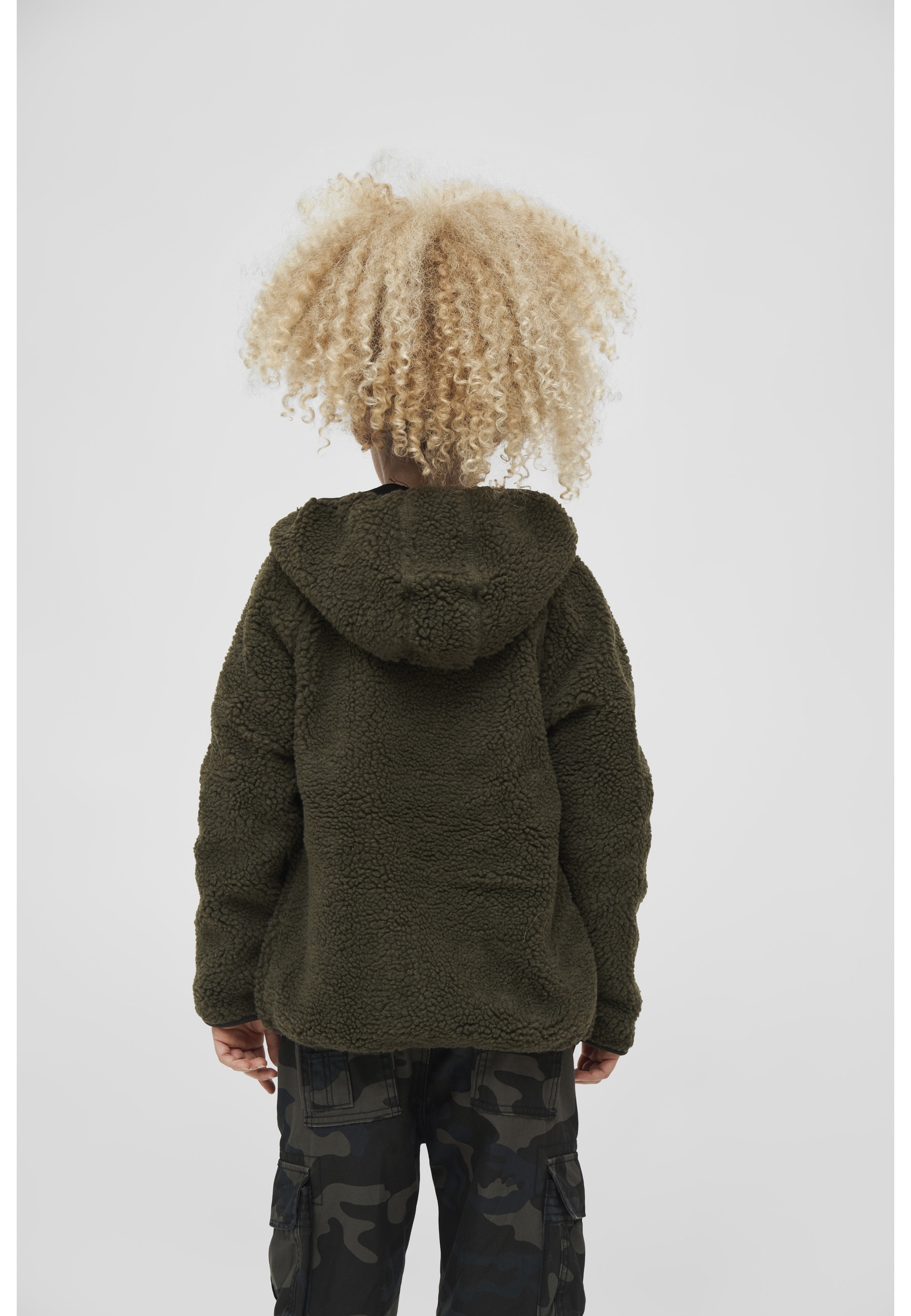 Brandit Allwetterjacke »Brandit Damen Kids Teddyfleecejacket Hood« 1 Stk. tlg. mit Kapuze