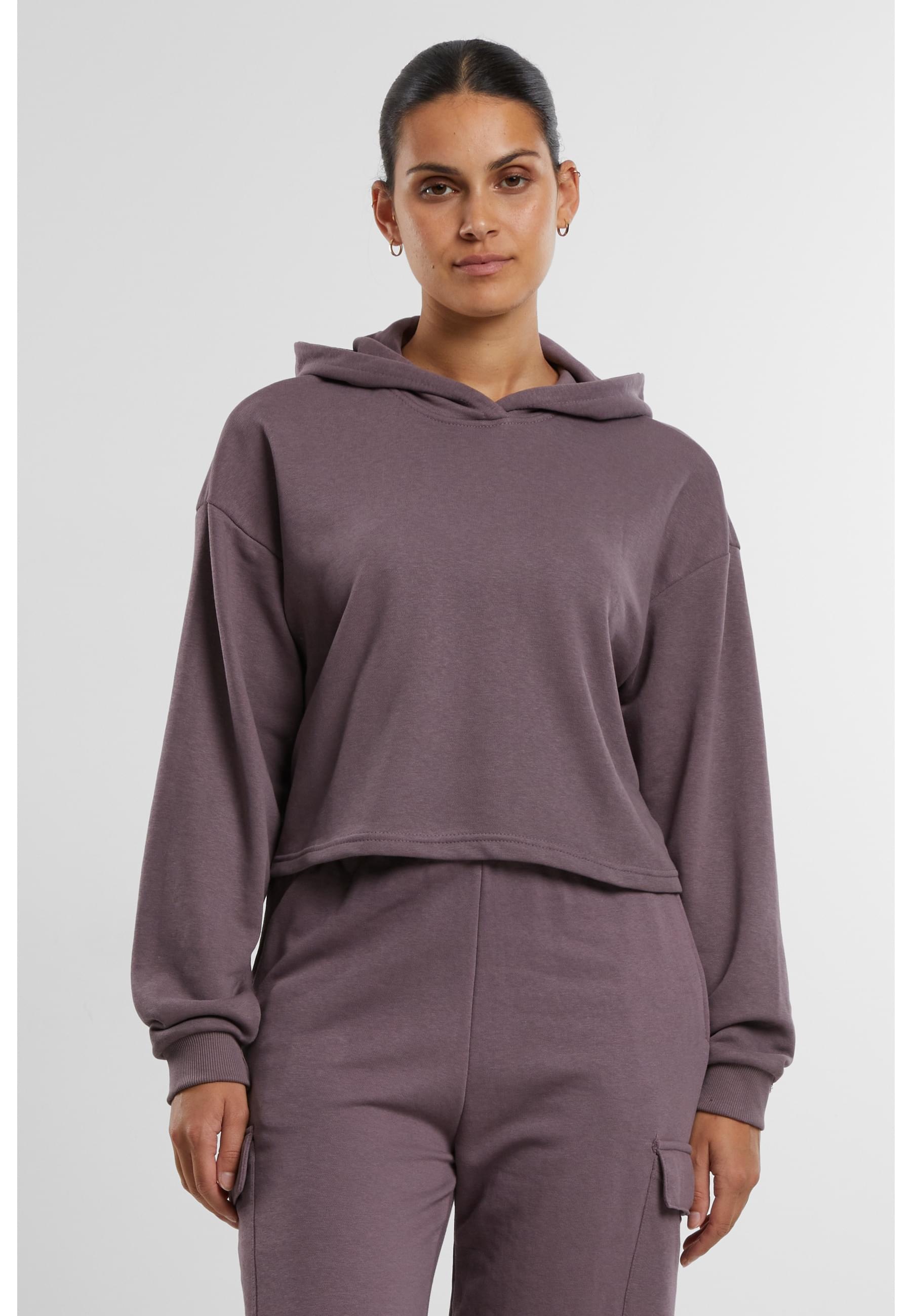 URBAN CLASSICS Kapuzenpullover »Urban Classics Damen Ladies Oversized Cropped Light Terry Hoodie«, (1 tlg.)