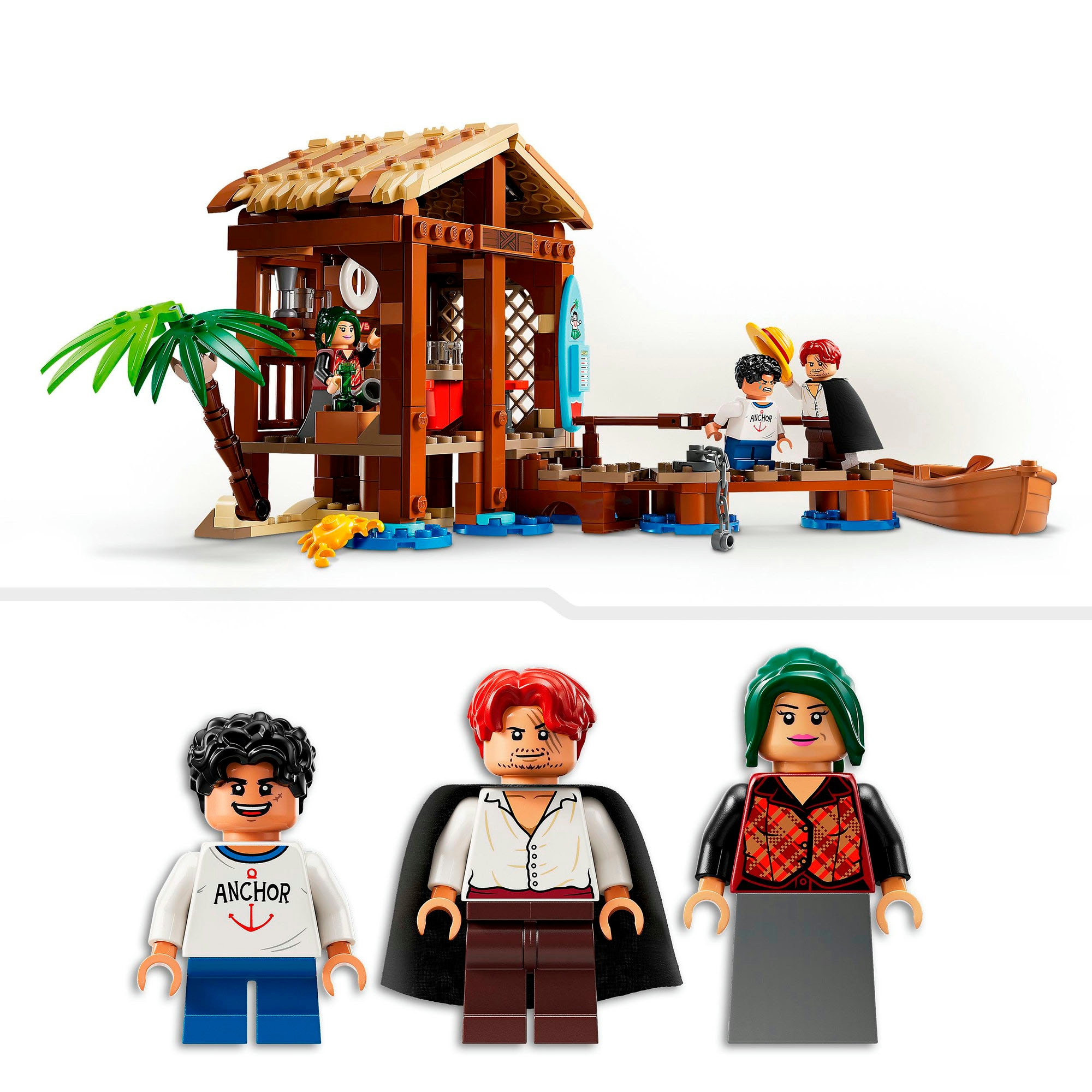 LEGO® Konstruktionsspielsteine »Hütte im Windmühlendorf (75636), LEGO One Piece«, (299 St.), Made in Europe