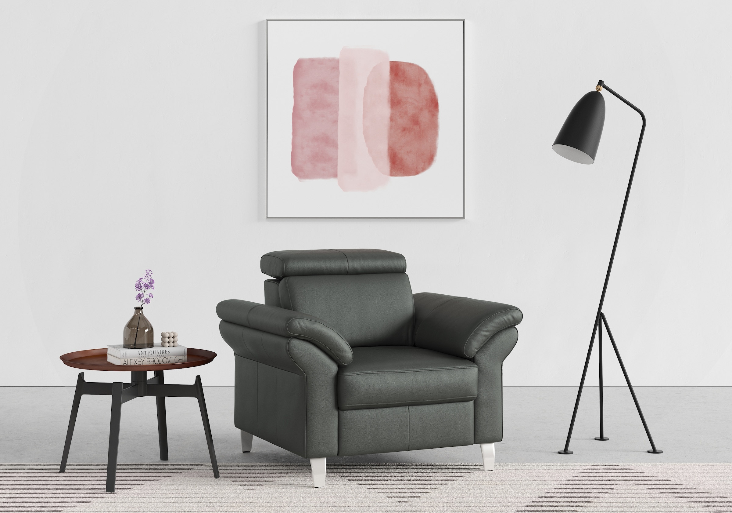 sit&more Sessel »Arngast«, inklusive Federkern und Kopfteilverstellung