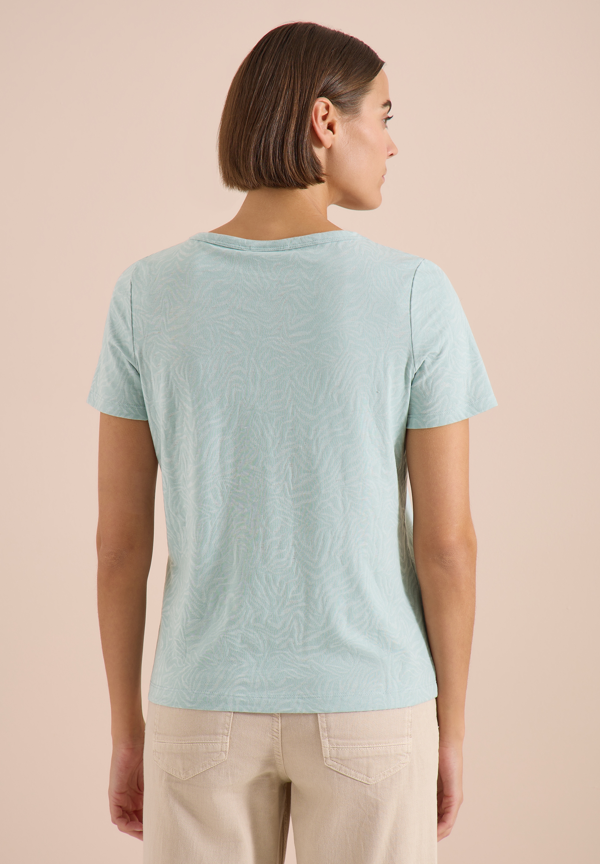 Cecil Rundhalsshirt mit Zebramuster