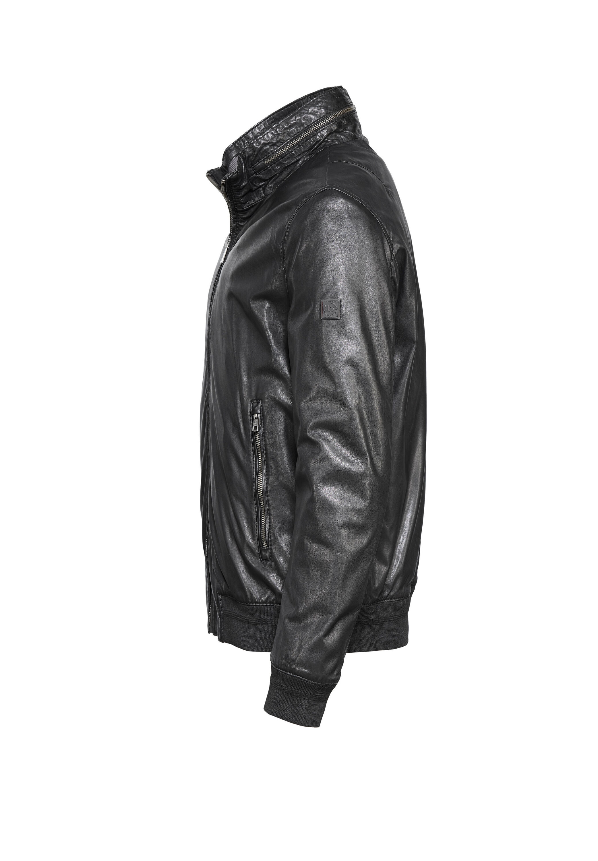 bugatti Blouson »BUGIOVANNI« ohne Kapuze aus hochwertigem Leder