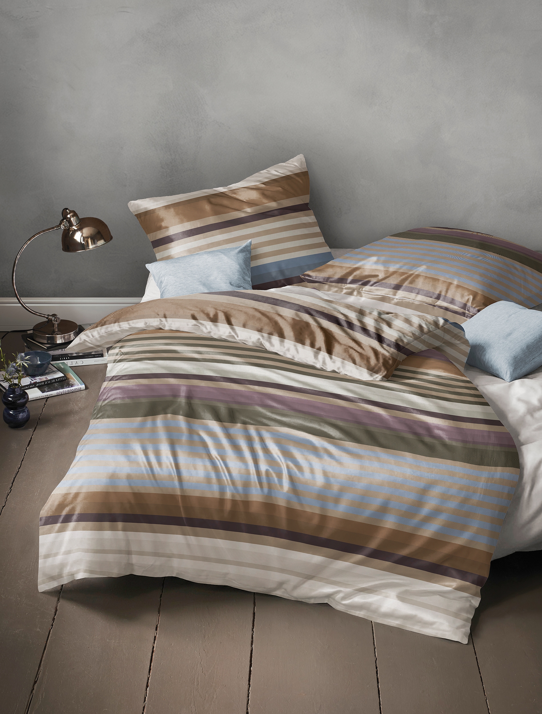Irisette Bettwäsche »Wave 8678« 2 Mako-Satin, anschmiegsam und atmungsaktiv, Ganzjahresqualität