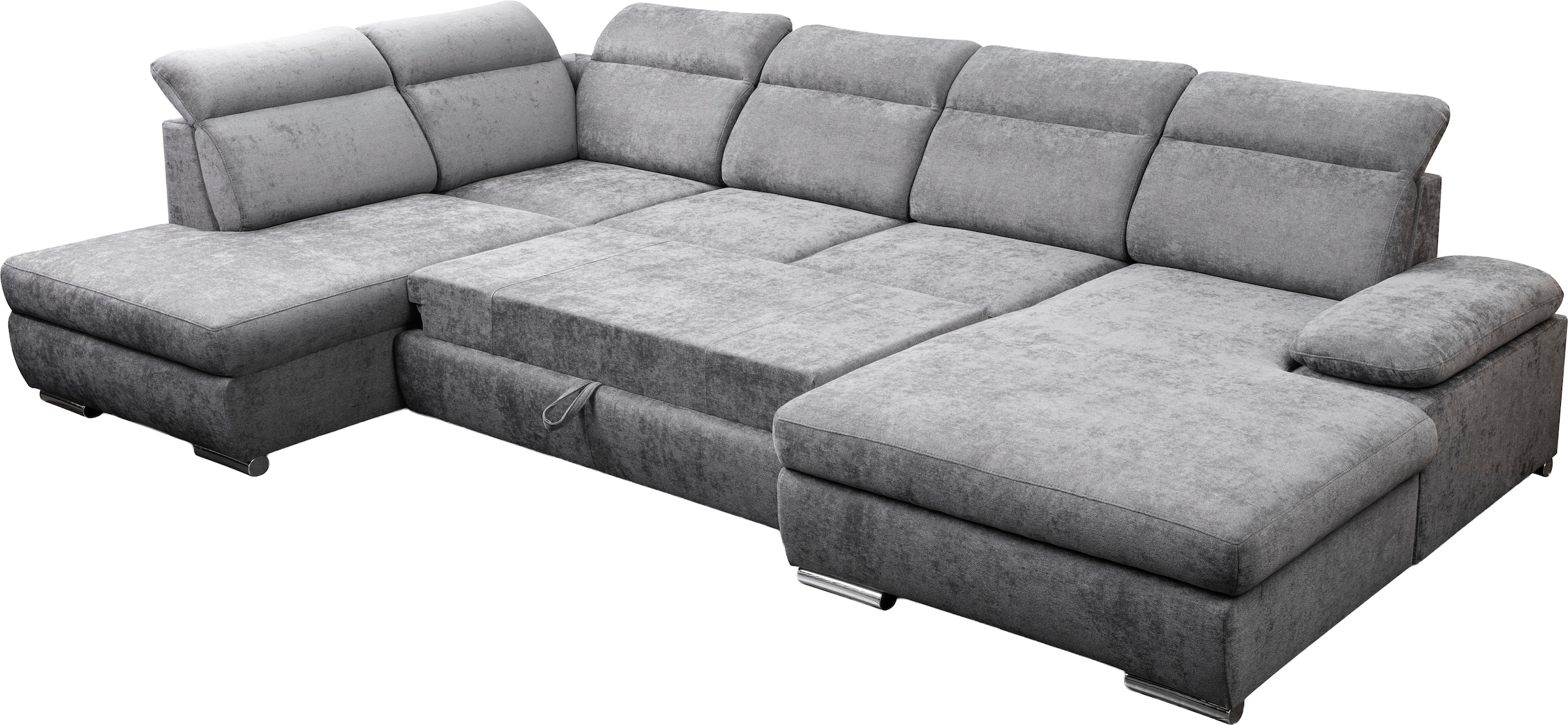 WERK2 Wohnlandschaft »Cordoba inkl. Bett, Bettkasten & Kopfteilfunktion, Breite 359 cm«