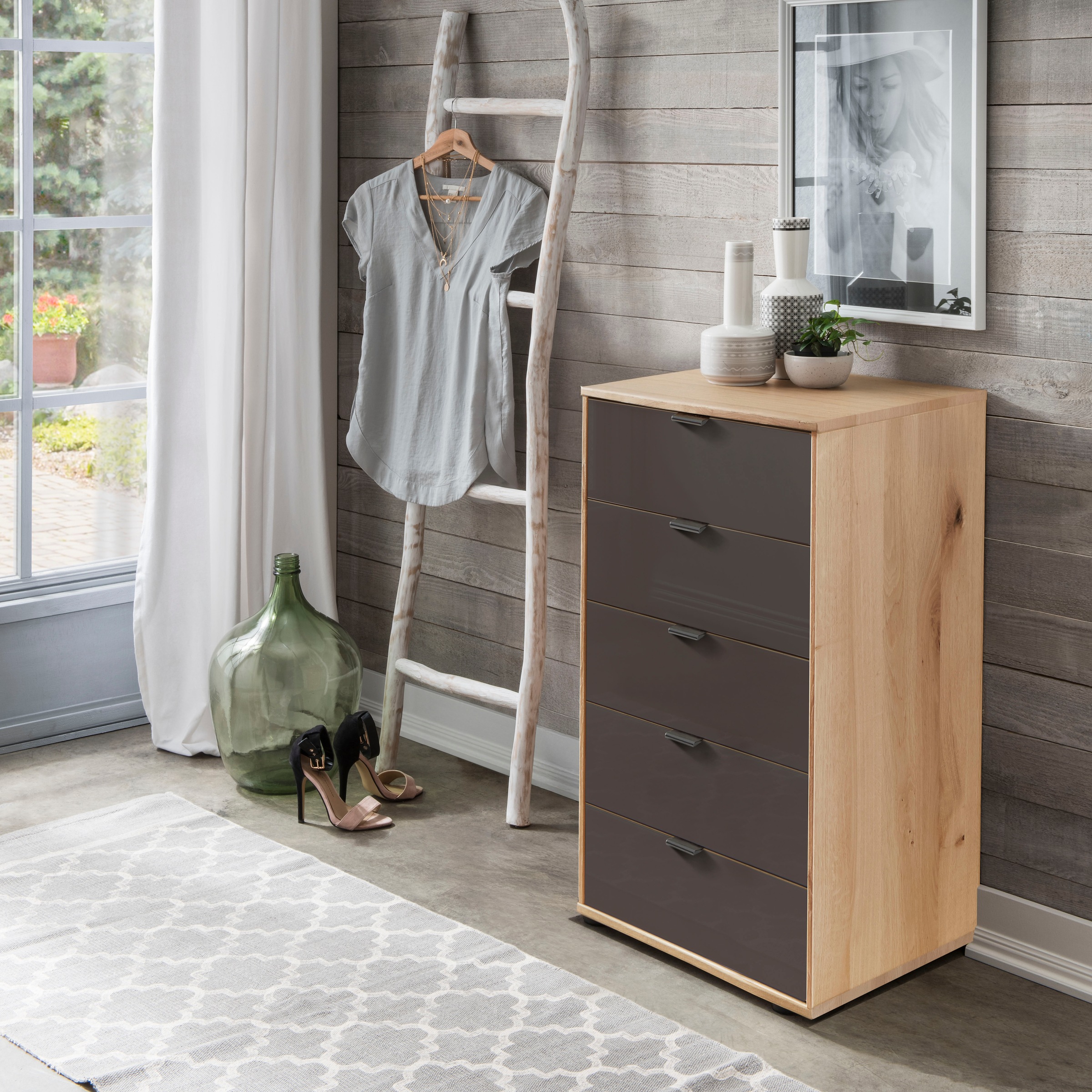 WIEMANN Schubkastenkommode "Cardiff Sideboard, Wäscheschrank, teilmassiv Bi günstig online kaufen
