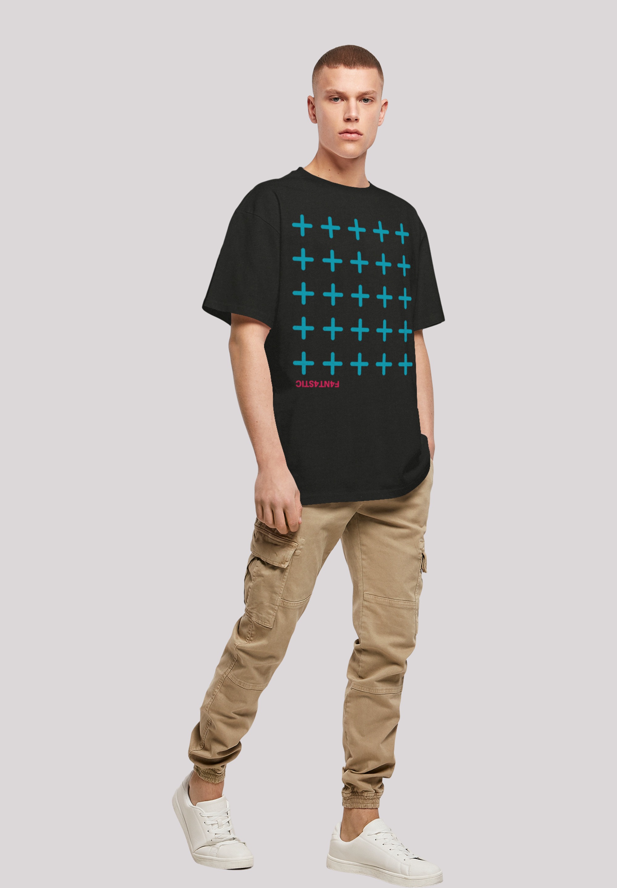 F4NT4STIC T-Shirt »Kreuze Blau«, Print