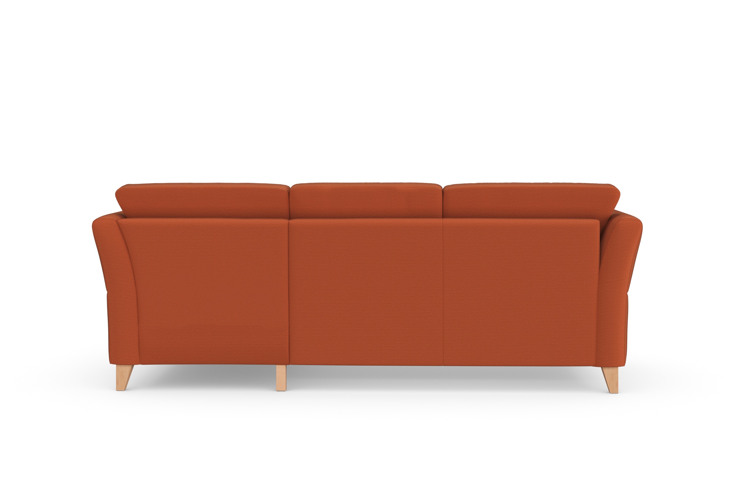 Ecksofa SIT & MORE "Visby L-Form", orange (terra), B:248cm H:87cm T:162cm, Sofas, Ecksofa, Wahlweise mit Bettfunktion und Bettkasten, frei im Raum stellbar 3
