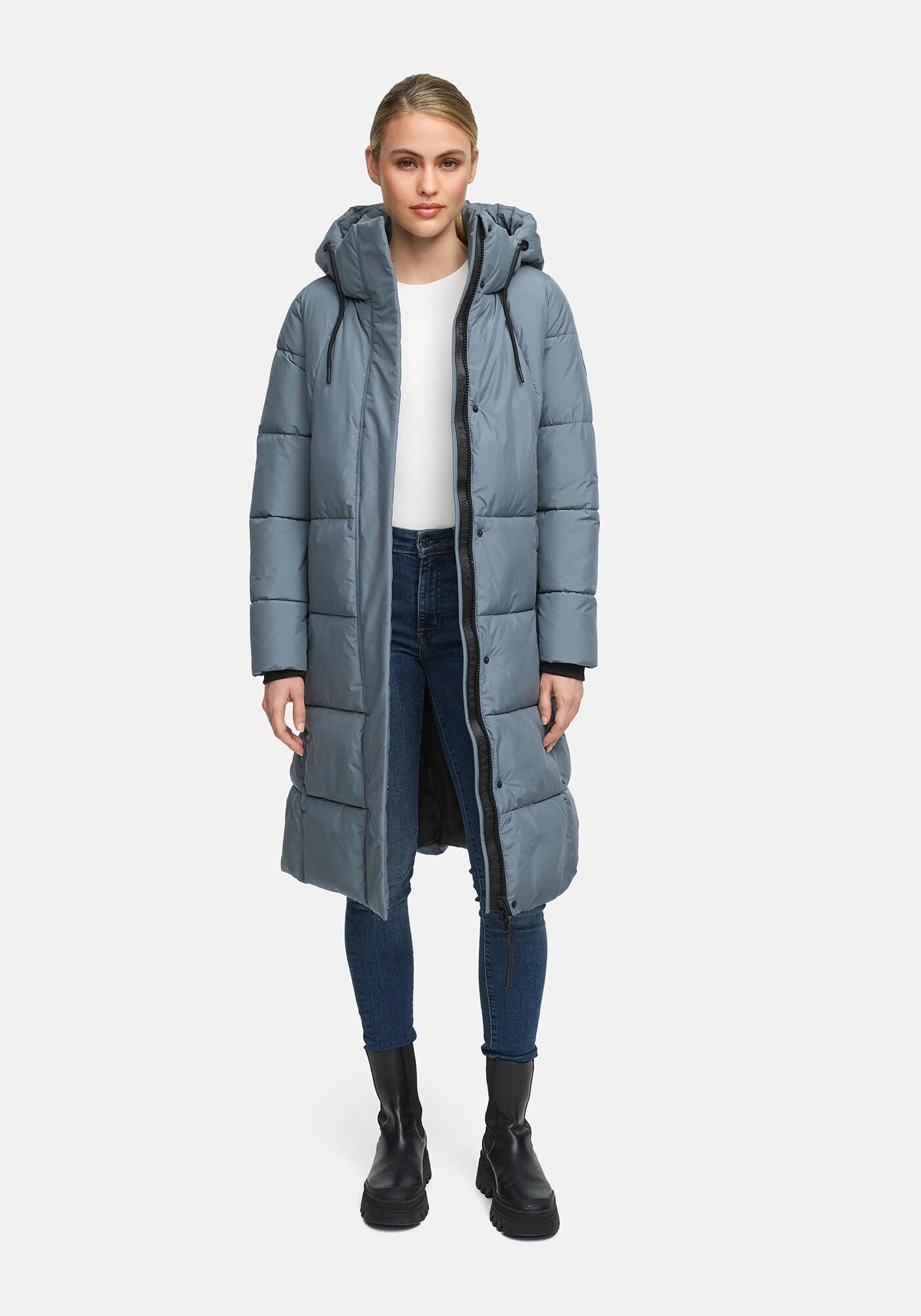 Winterjacke MARIKOO "Chumanii", Damen, Gr. S, stormyblau, Obermaterial: 100% Polyester; Futter: 100% Polyester; Wattierung: 100% Polyester; Ärmelfutter: 100% Polyester, Jacken Winterjacke, mit Belüftungsöffnungen am Jackensaum 3