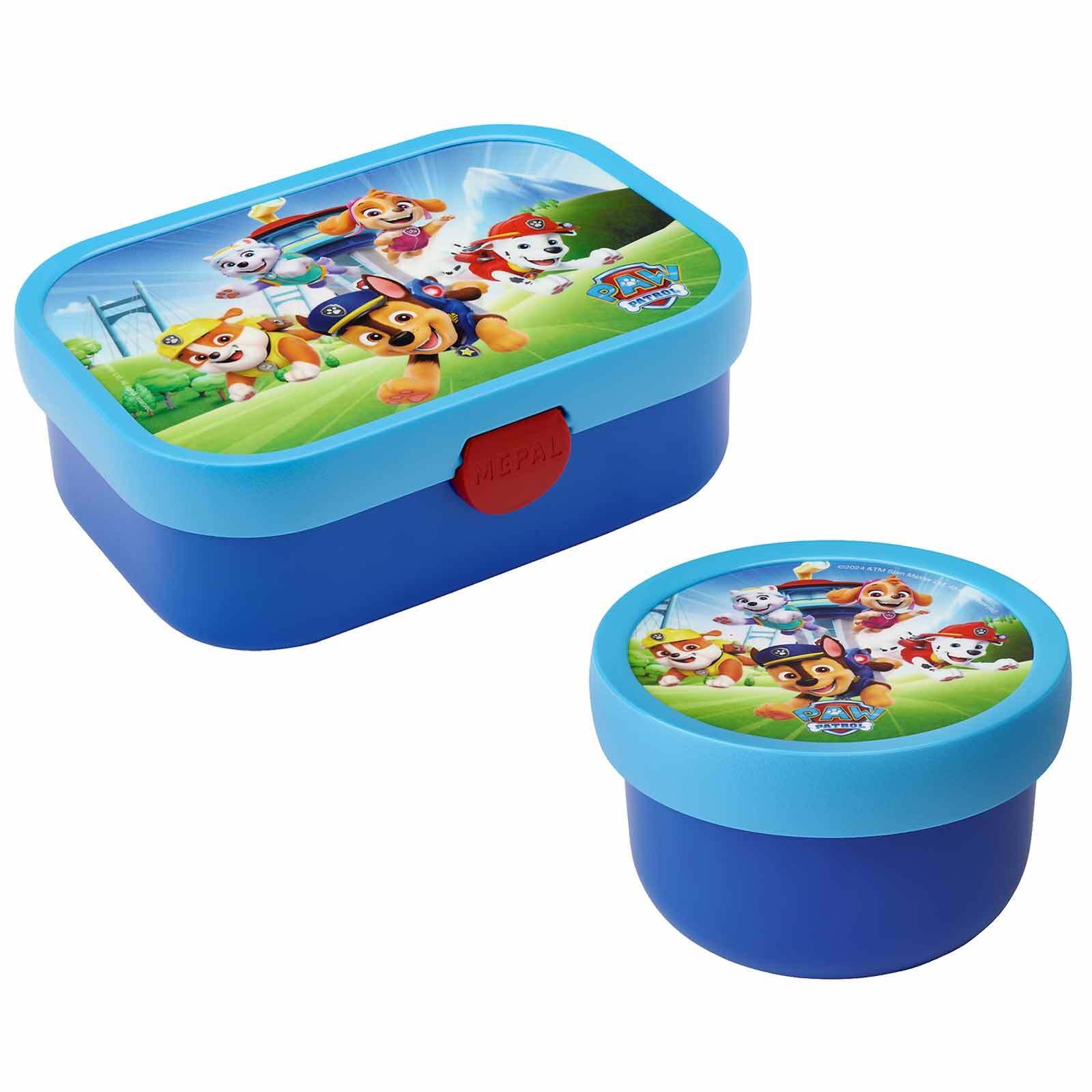 Mepal Lunchbox "Obst- und Bentobox Paw Patrol Pups Campus 300 & 750 ml blau-hellblau"
