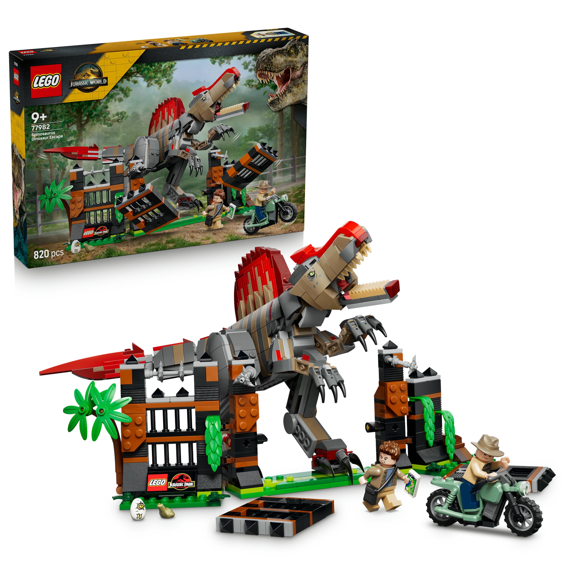 LEGO® Konstruktionsspielsteine »Flucht des Spinosaurus (77982), LEGO Jurassic World« Made in Europe
