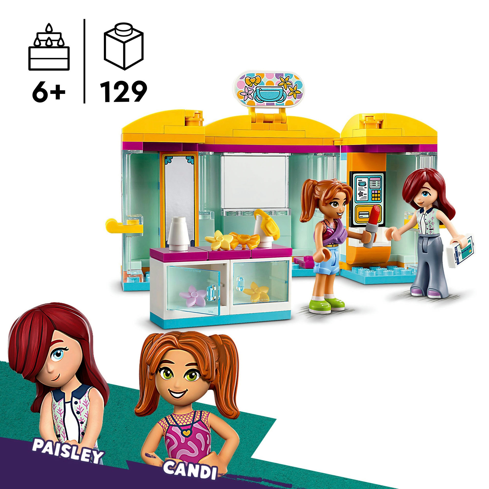LEGO® Konstruktionsspielsteine »Mini-Boutique (42608), LEGO Friends«, (129 St.), Made in Europe