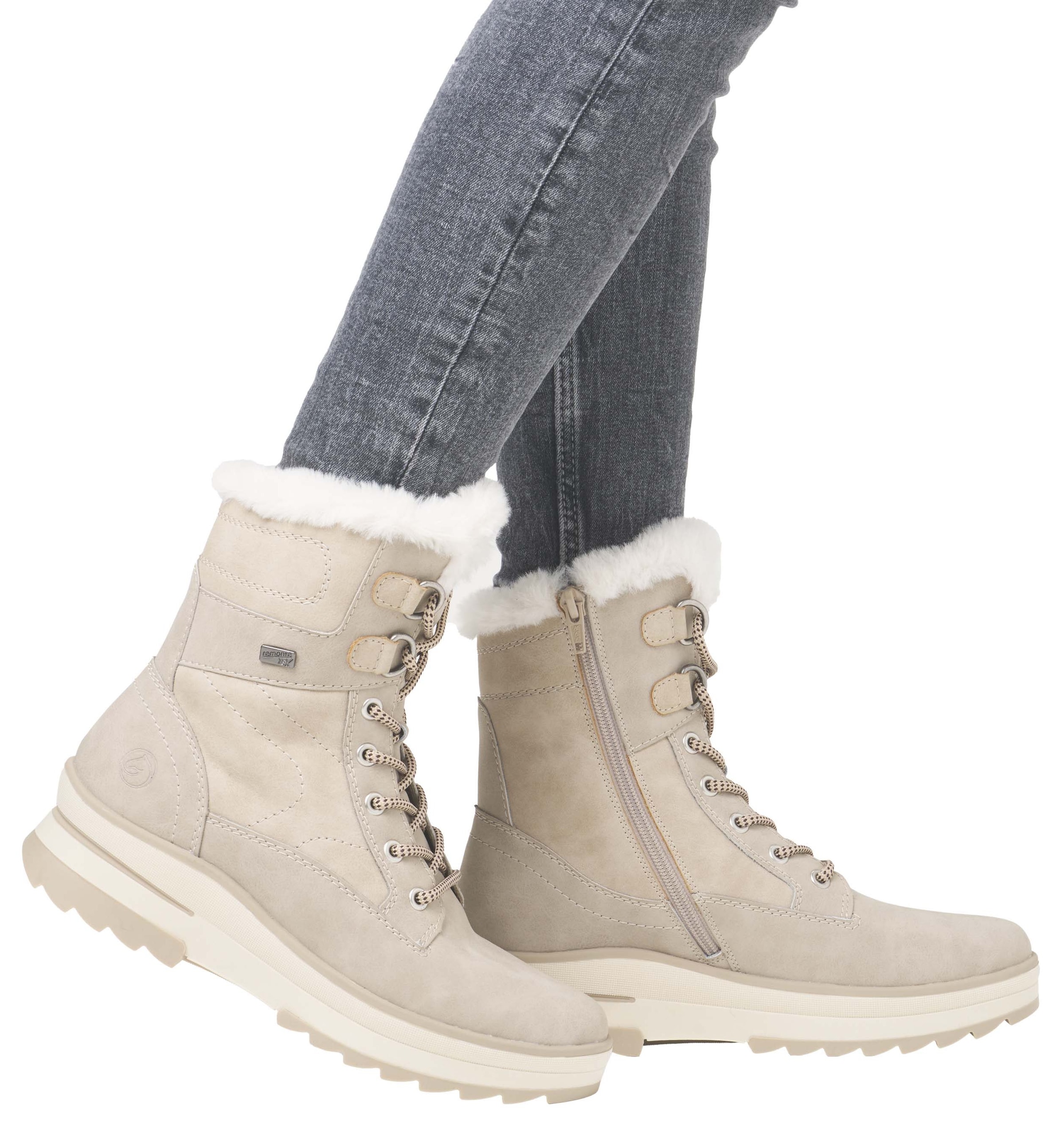 Remonte Winterboots, Keilabsatz, Plateau, Winterboots mit wasserabweisender TEX-Membran