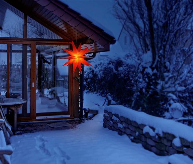 BONETTI LED Stern »Weihnachtsstern, 3D Nordlicht«, Ø 57 cm, mit 6-Stunden-Timer und Farbwechsler, Weihnachtsdeko aussen