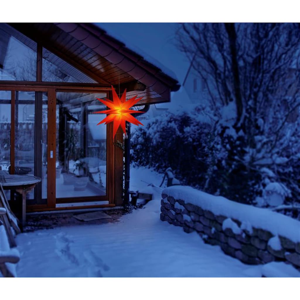 BONETTI LED Stern »Weihnachtsstern, 3D Nordlicht«, Ø 57 cm, mit 6-Stunden-Timer und Farbwechsler, Weihnachtsdeko aussen