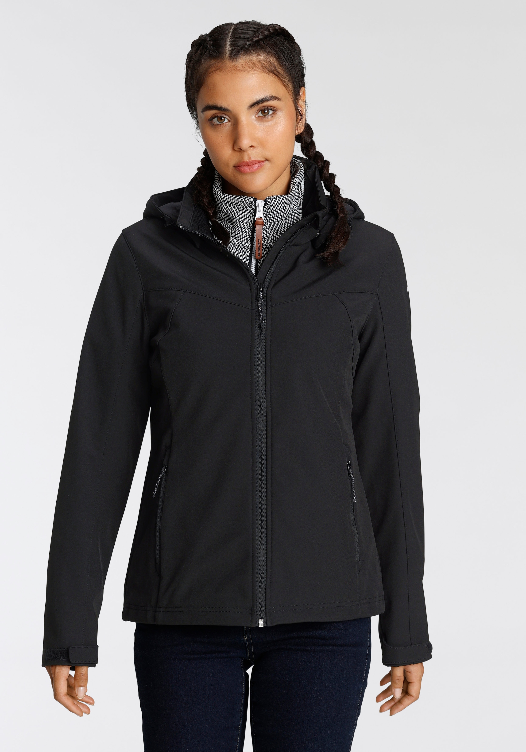 Icepeak Softshelljacke "BRENHAM" mit Kapuze winddicht, wasserabweisend, atm günstig online kaufen