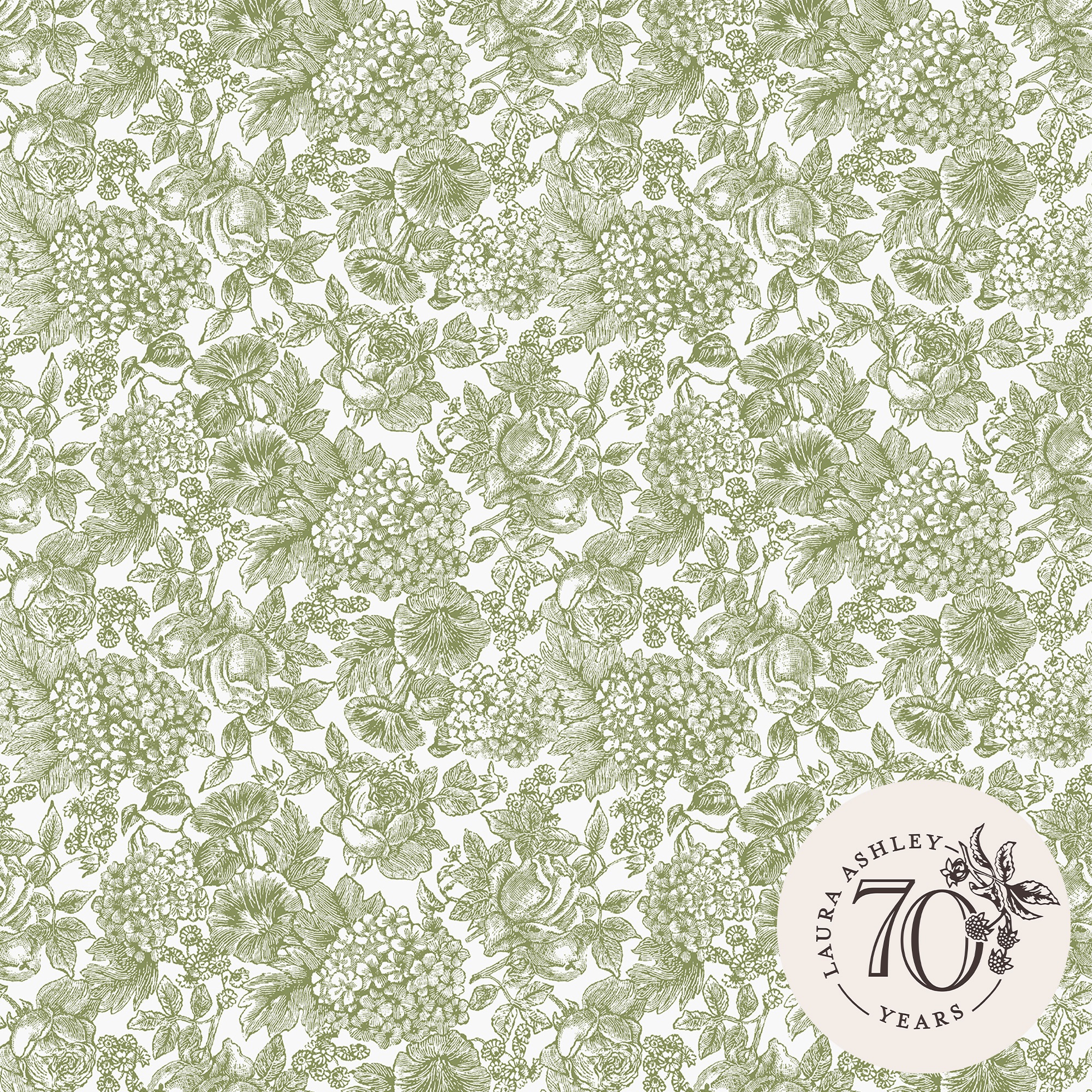 LAURA ASHLEY Vliestapete »Louise«, geblümt, 10mx52cm (ca. 5m2)