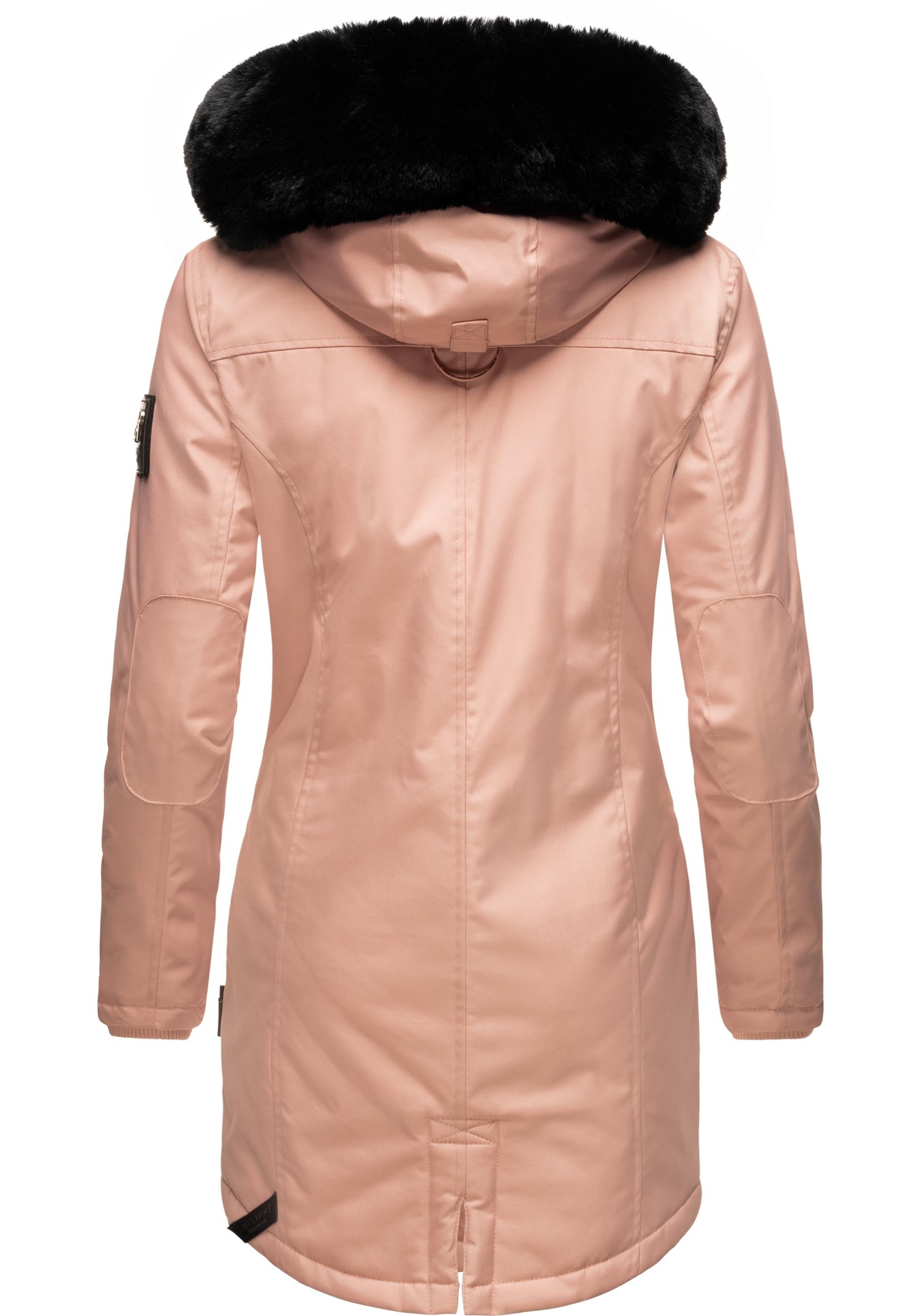 Navahoo Wintermantel »Tiniis«, Parka mit abnehmbarer Kapuze und extra Einkaufstasche